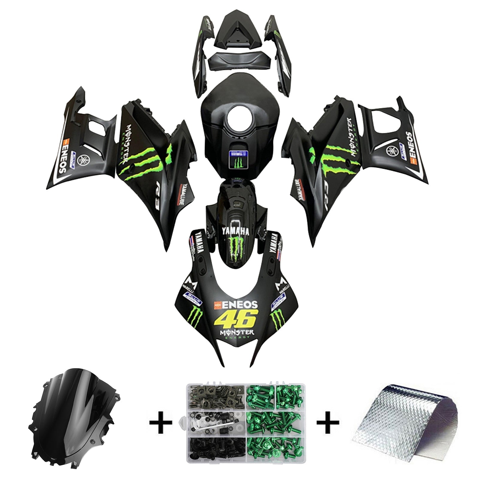 Yamaha YZF-R3 R25 2019-2021 Fairing Kit Bodywork Plastic ABS