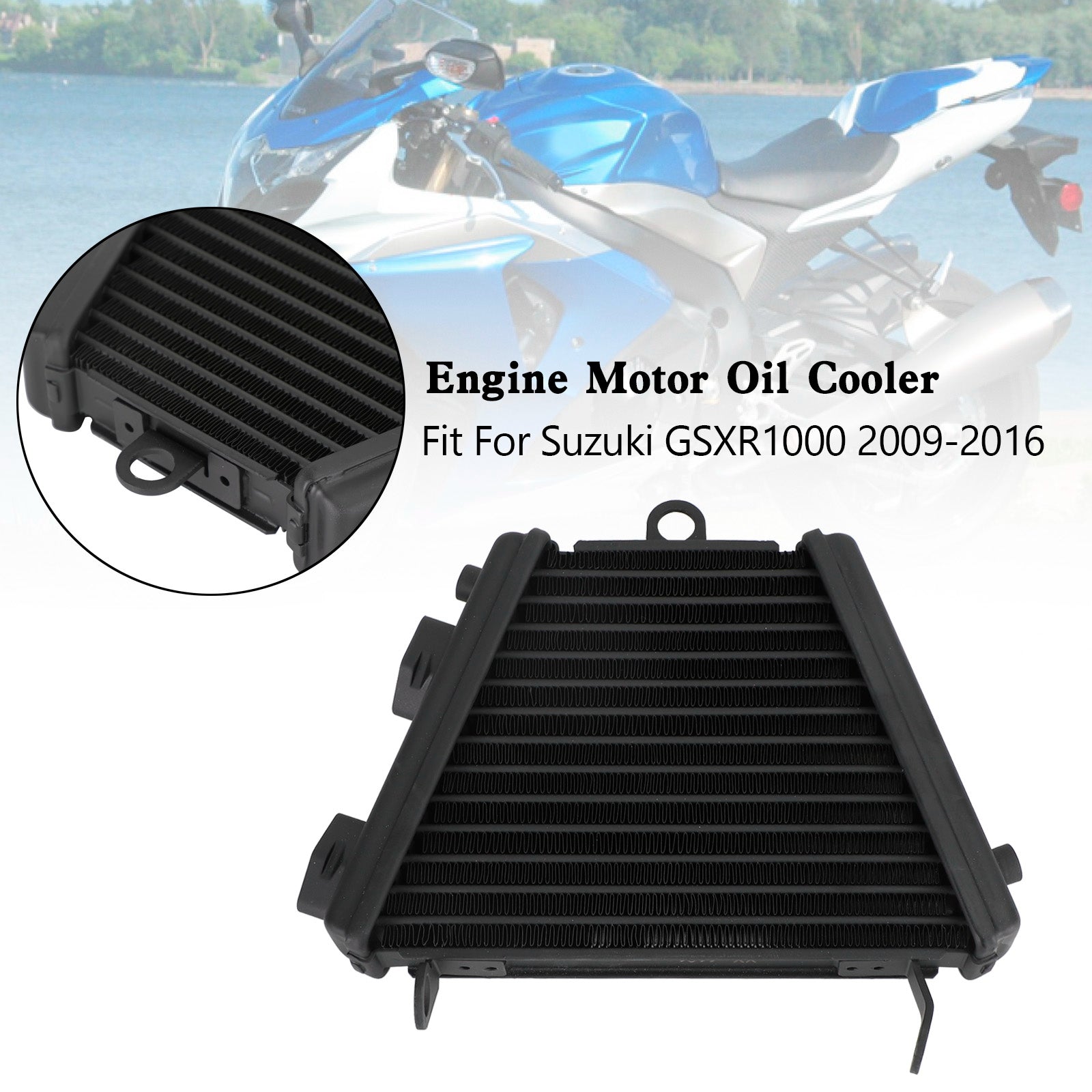 2009-2016 Suzuki GSX-R 1000 GSXR Aluminum Engine Motor Oil Cooler