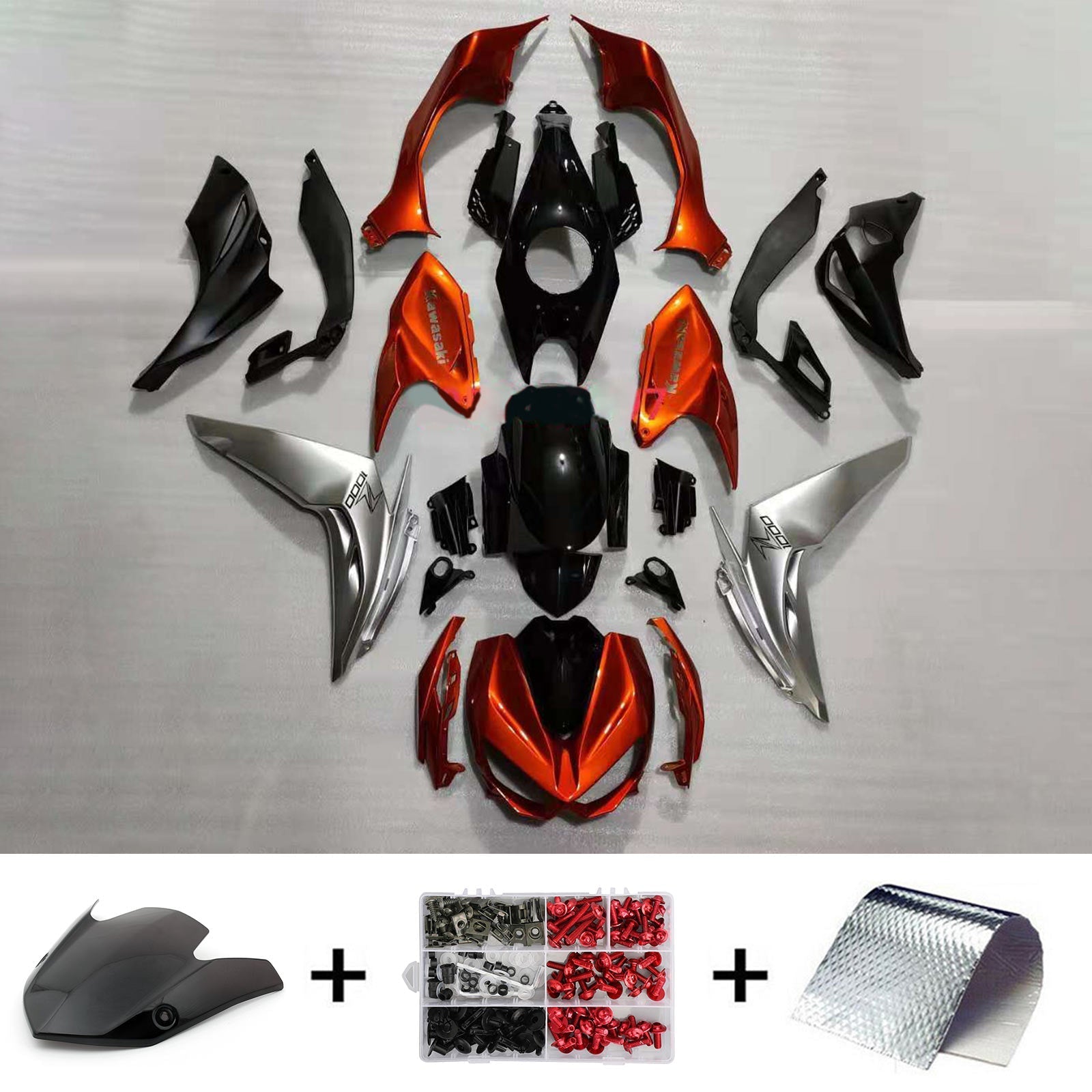 Kit Carenado Kawasaki Z1000 2014-2017 Carrocería Plástico ABS