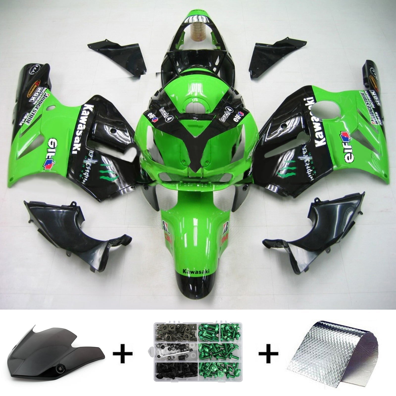 Kawasaki ZX12R 2002-2005 Fairing Kit Bodywork Plastic ABS