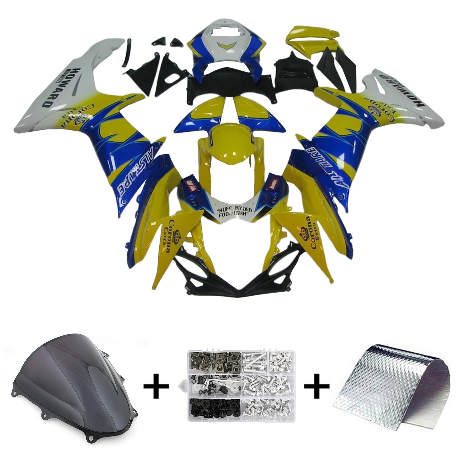 Amotopart Suzuki GSXR 600/750 2011-2024 K11 Fairing Kit Bodywork Plastic ABS