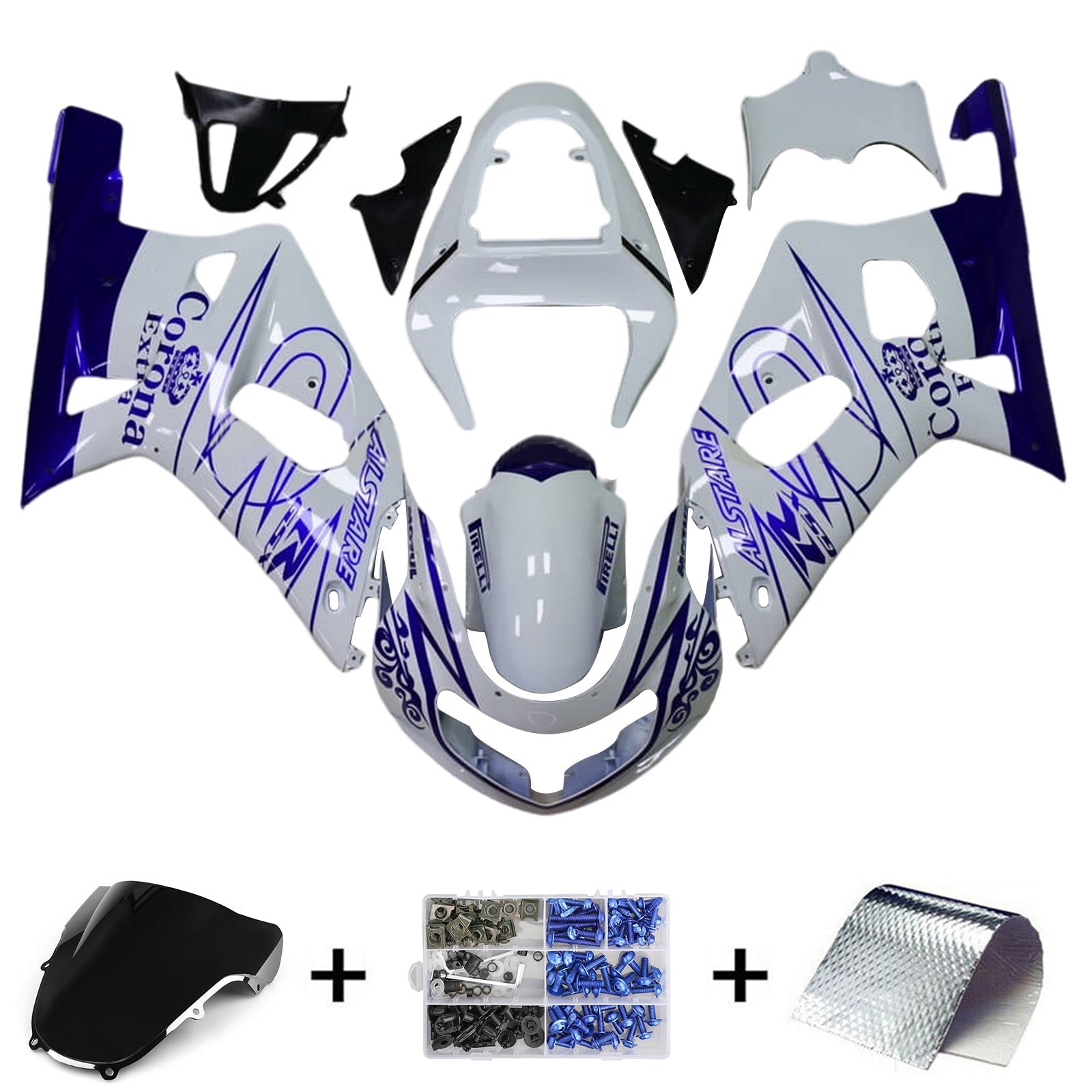 Amotopart Suzuki GSXR600 2001-2003 GSXR750 2000-2003 K1 Fairing Kit