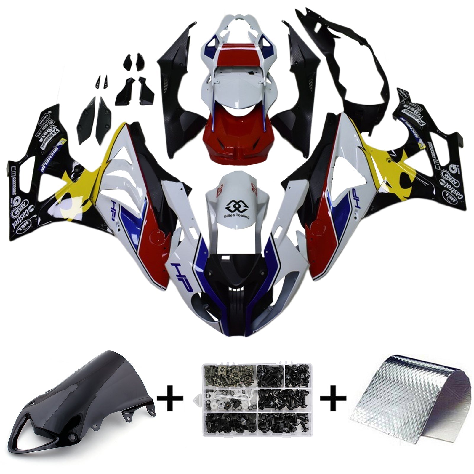 Amotopart BMW S1000RR 2009-2014 Fairing Kit Bodywork Plastic ABS