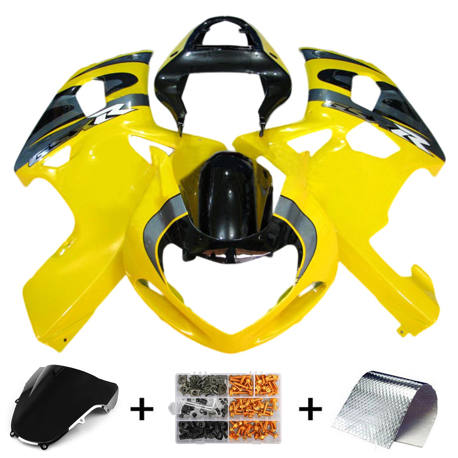 Suzuki GSXR600 GSXR750 2001-2003 K1 Fairing Kit Bodywork Plastic ABS