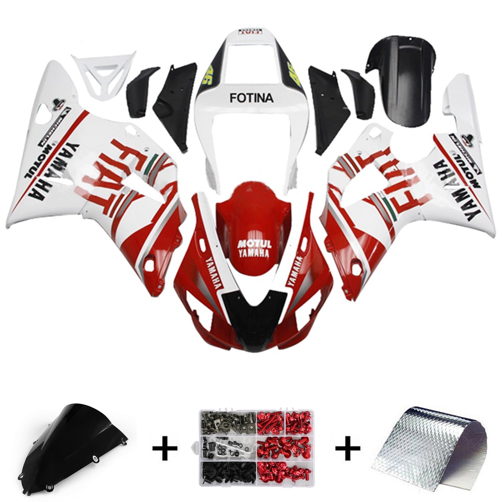 Yamaha YZF 1000 R1 1998-1999 Fairing Kit Bodywork Plastic ABS