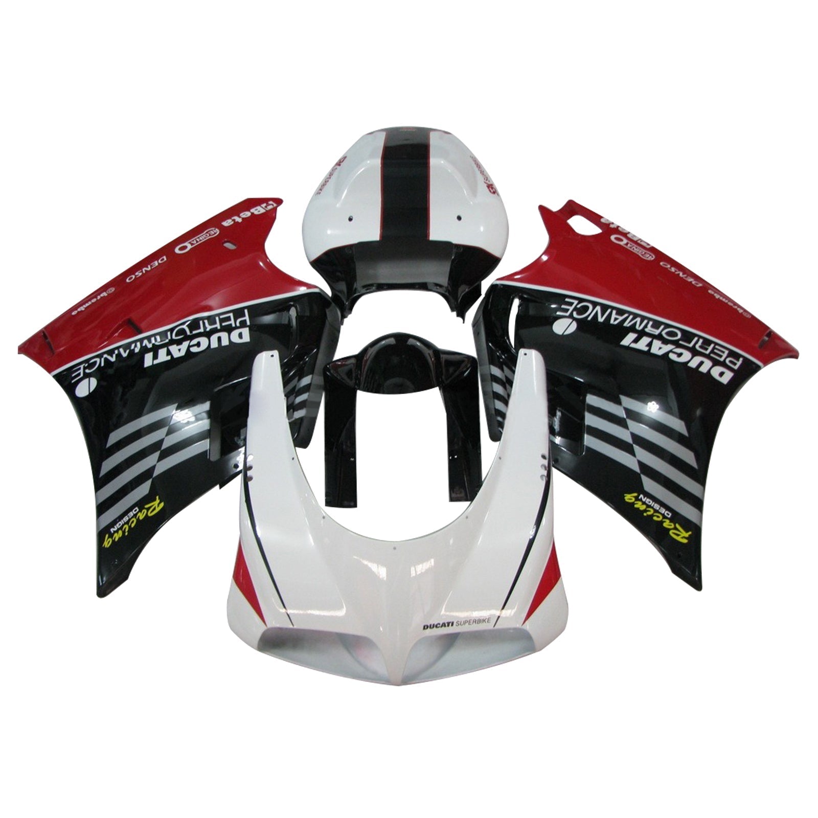 Amotopart Ducati 996 748 1996-2002 Fairing Kit Bodywork ABS