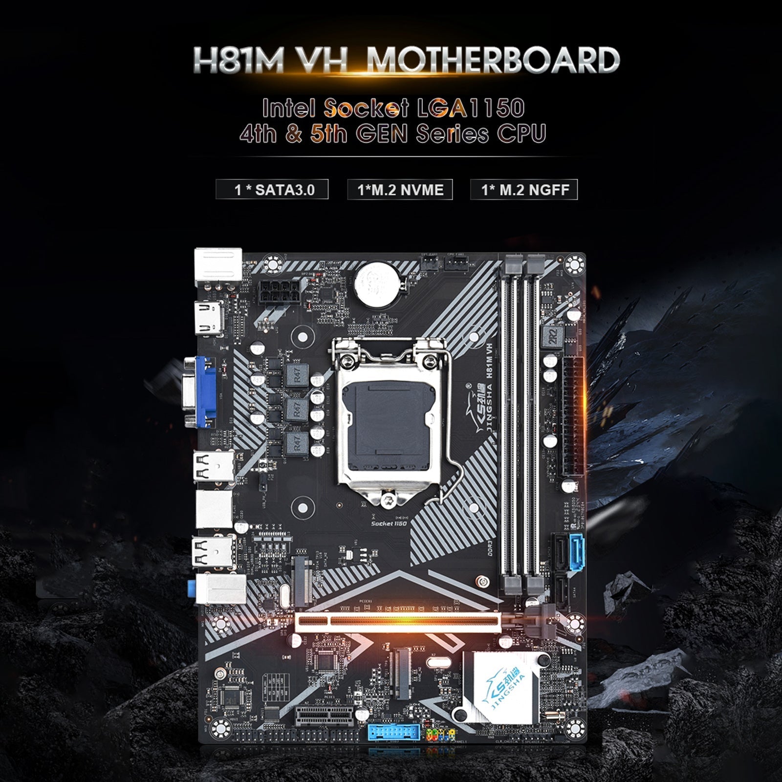 H81M VH Computer Motherboard Desktop DDR3 Memory LGA 1150-pin supports M.2