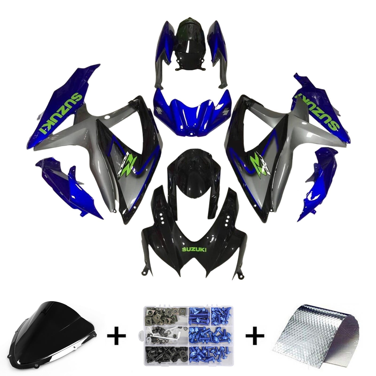Darupsun Suzuki GSXR 600/750 2008-2010 K8 Fairing Kit Bodywork Plastic ABS
