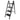 Stepladder, 4 Tiers, Foldable, Aluminum, Wide, Lightweight, Compact, Ladder