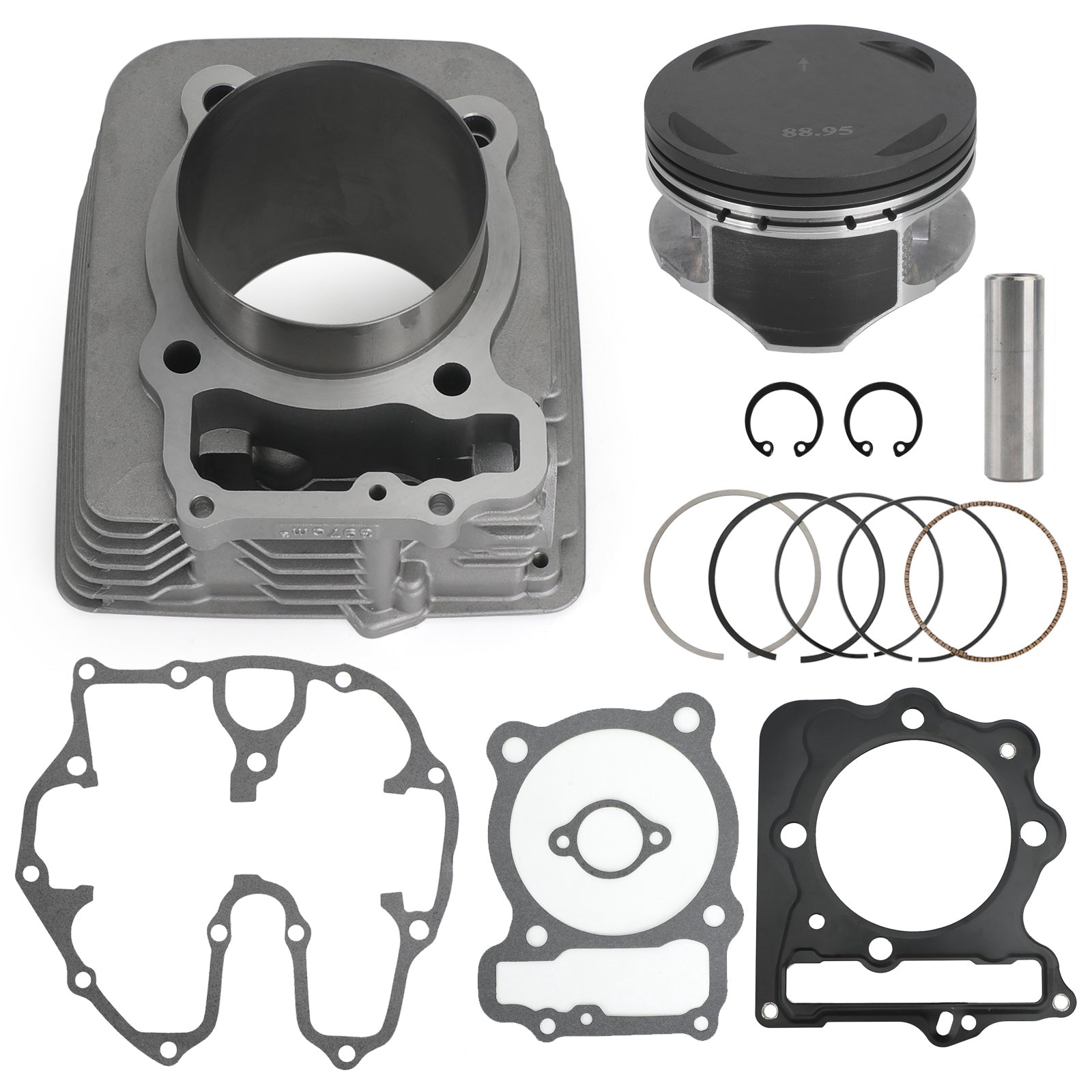 440cc 89mm Big Bore Jug Cylinder for Honda TRX400EX TRX400X Top End Rebuild Kit Generic