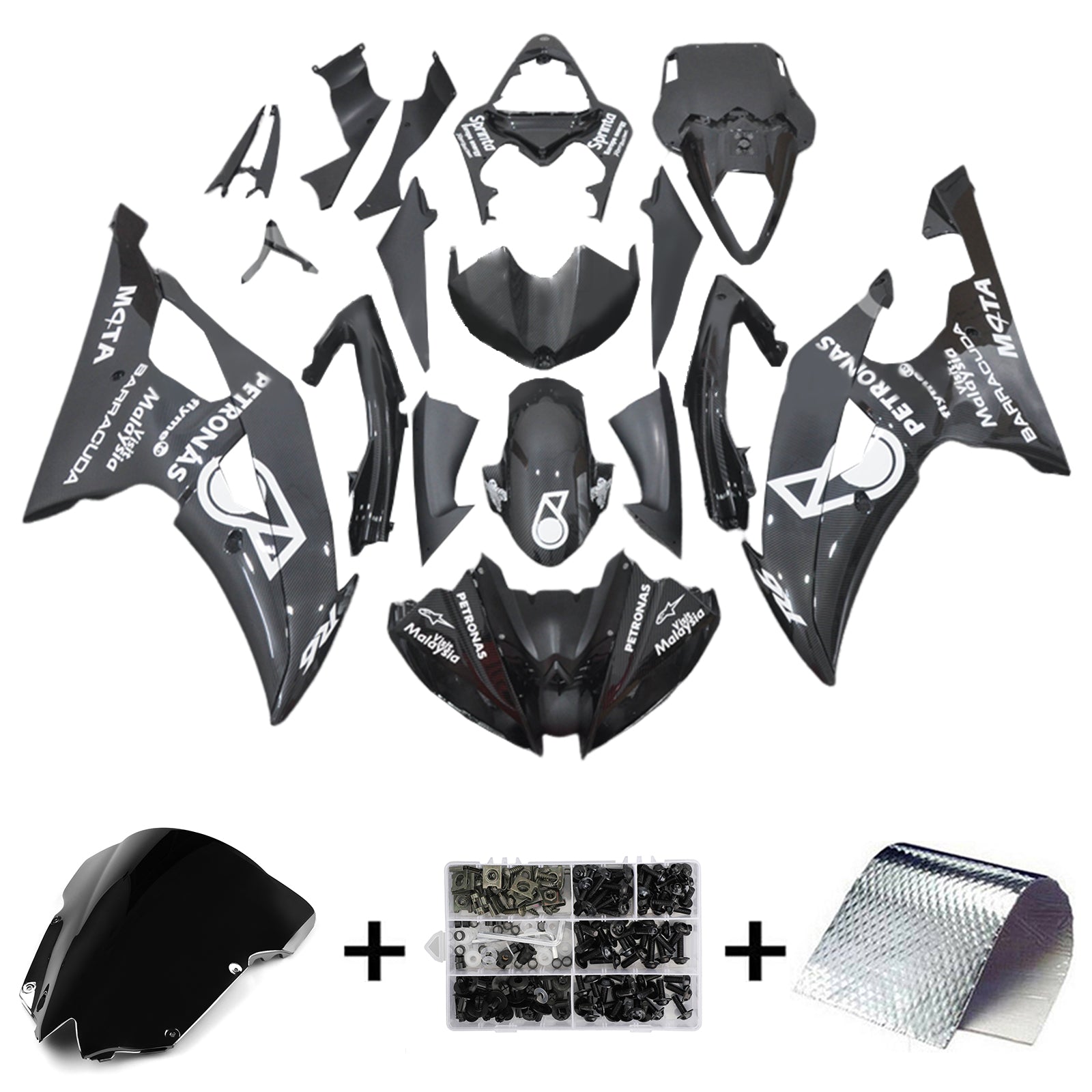 Yamaha YZF 600 R6 2008-2016 Kit Carenado Carrocería Plástico ABS