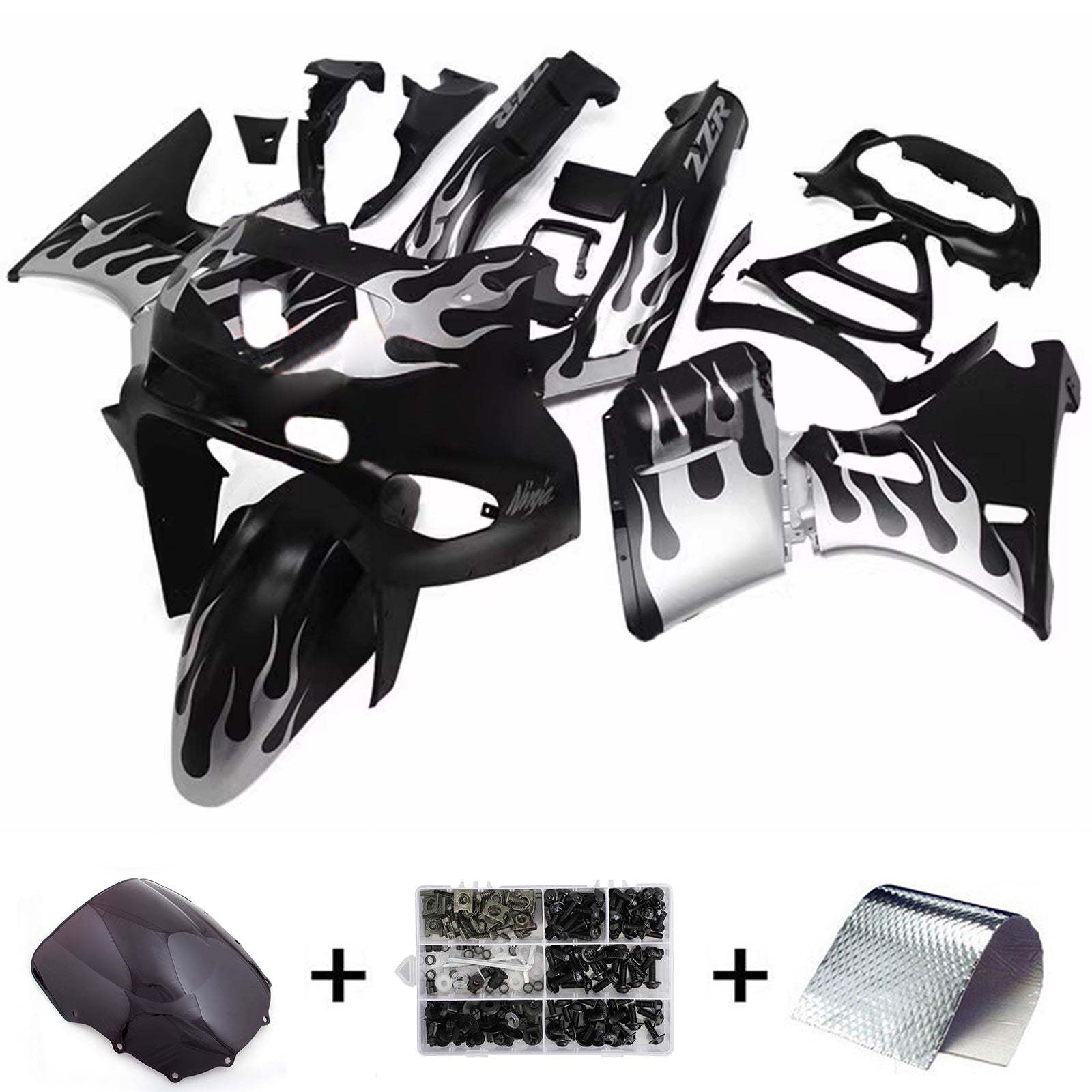 Kawasaki ZZR400 1993-2007 ZZR600 1998-2003 Kit Carenado Carrocería Plástico ABS