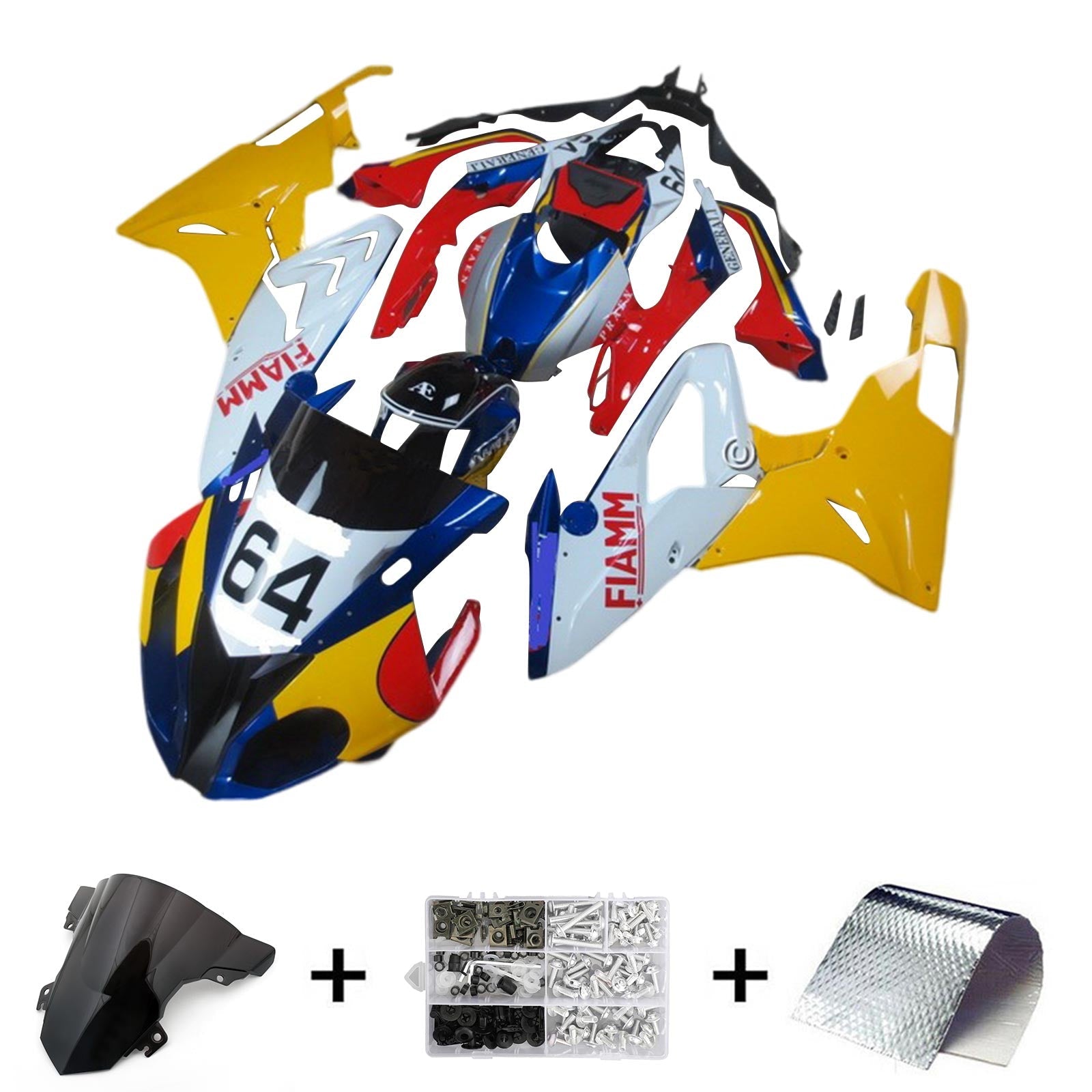 Amotopart BMW S1000RR 2015-2016 Fairing Kit Bodywork Plastic ABS