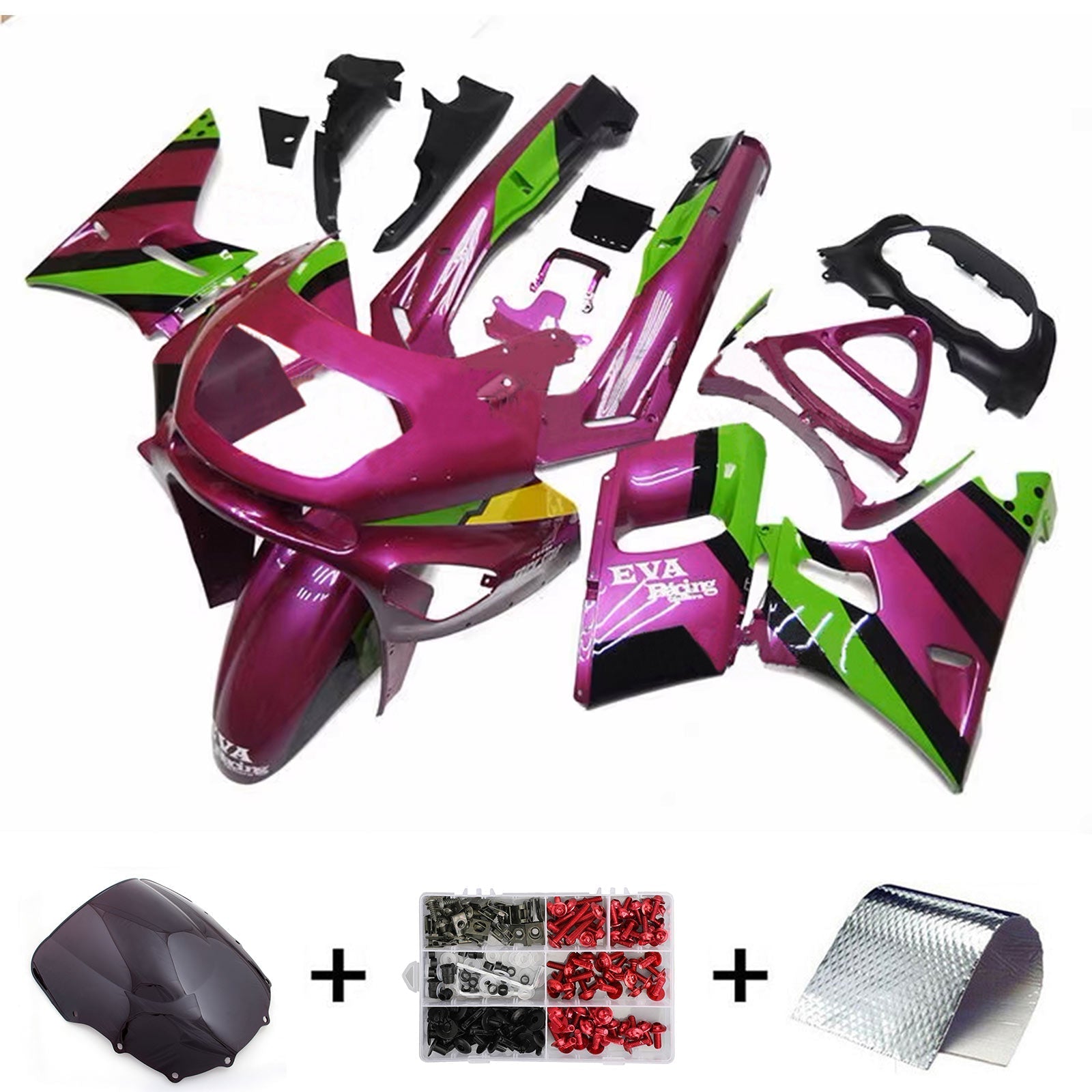 Kawasaki ZZR400 1993-2007 ZZR600 1998-2003 Kit Carenado Carrocería Plástico ABS