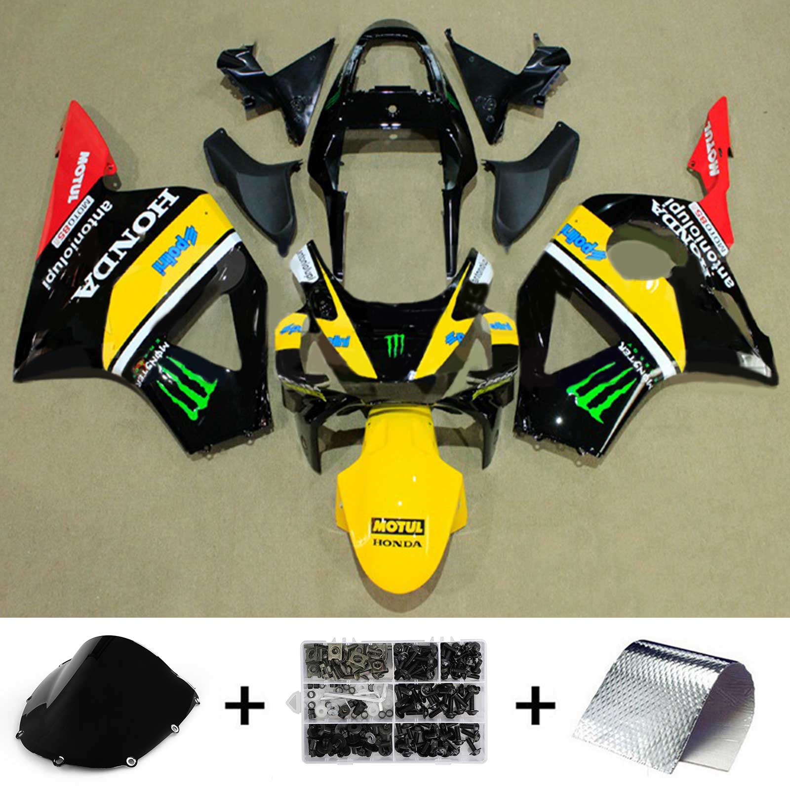 Honda CBR954 2002-2003 Kit Carenado Carrocería Plástico ABS