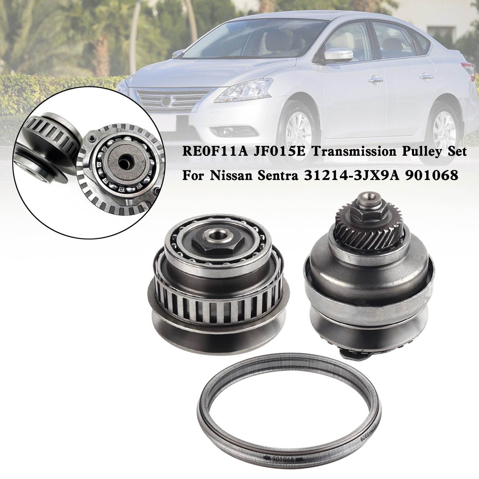 2013-2015 Nissan AD VAN DAYZ Grand Livina Genesis NV200 Pulsar Sentra RE0F11A JF015E Transmission Pulley Set 31214-3JX9A 901068