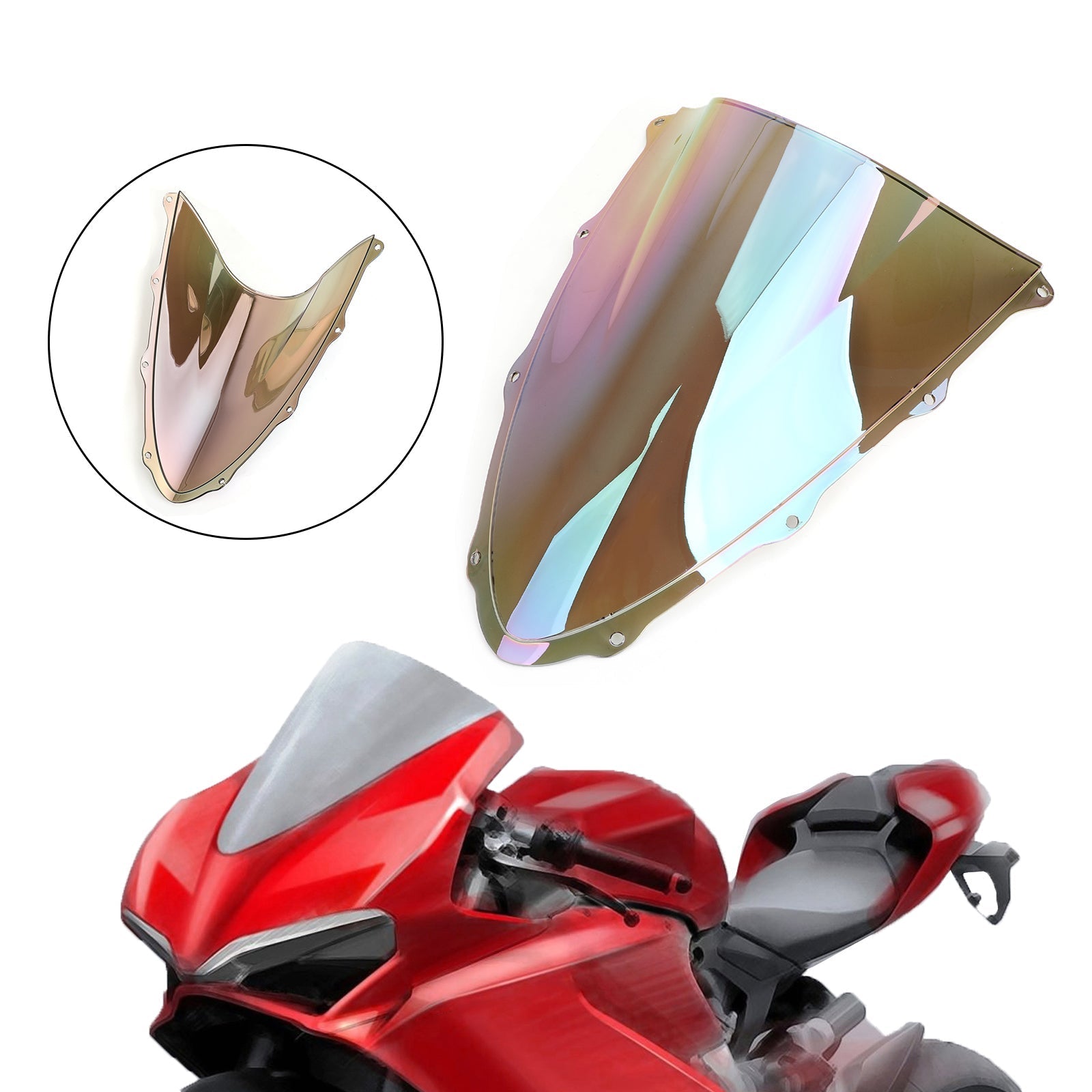 Parabrisas de motocicleta de plástico ABS, parabrisas para Ducati 1299 2015-2020 genérico