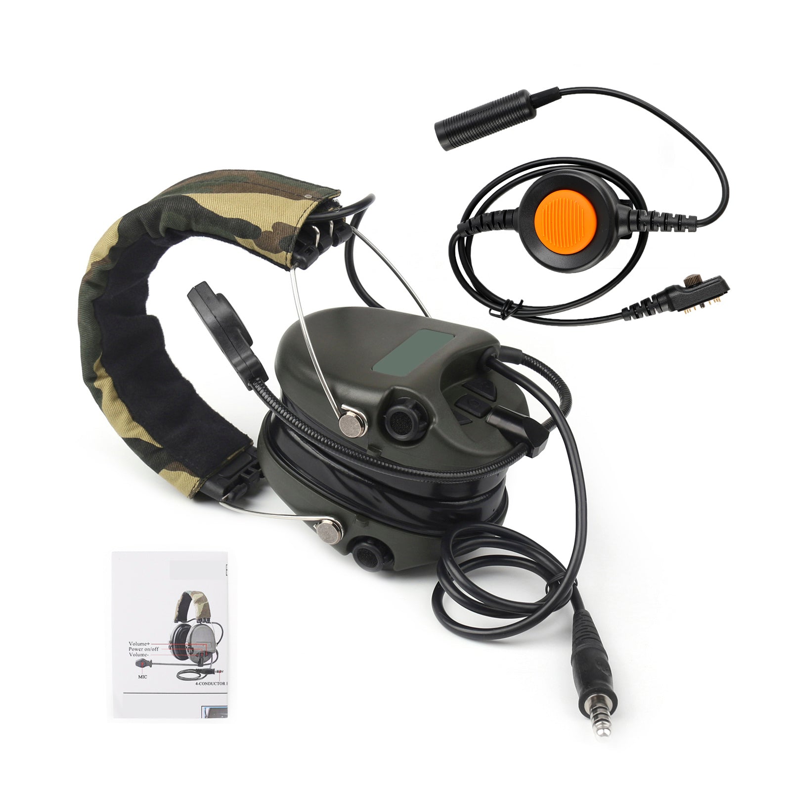 H60 Sound Pickup Noise Reduction Headset 6-Pin U94 PTT For Hytera PD780/700G/580