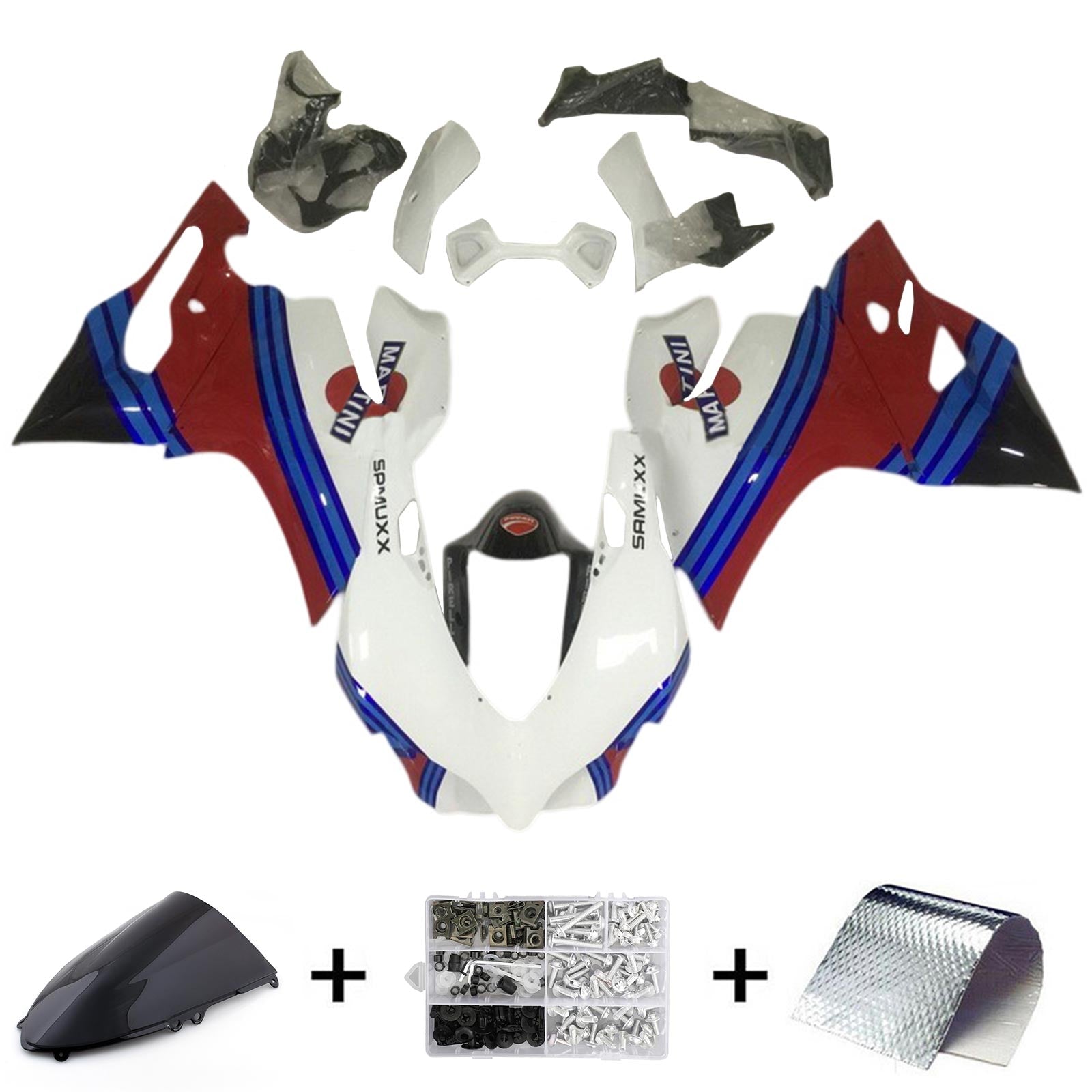 Ducati 1199 899 2012-2015 Kit Carenado Carrocería Plástico ABS