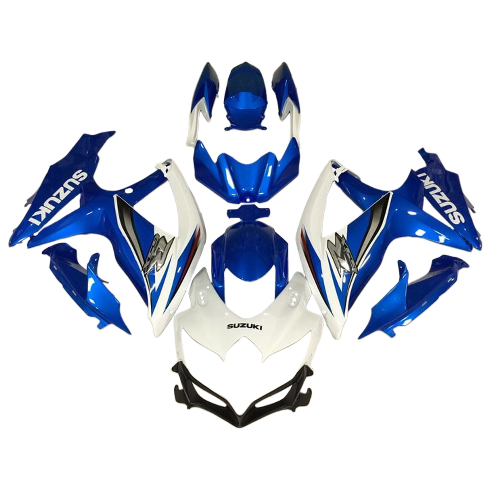 Amotopart Suzuki GSXR 600/750 2008-2010 K8 Fairing Kit Bodywork Plastic ABS