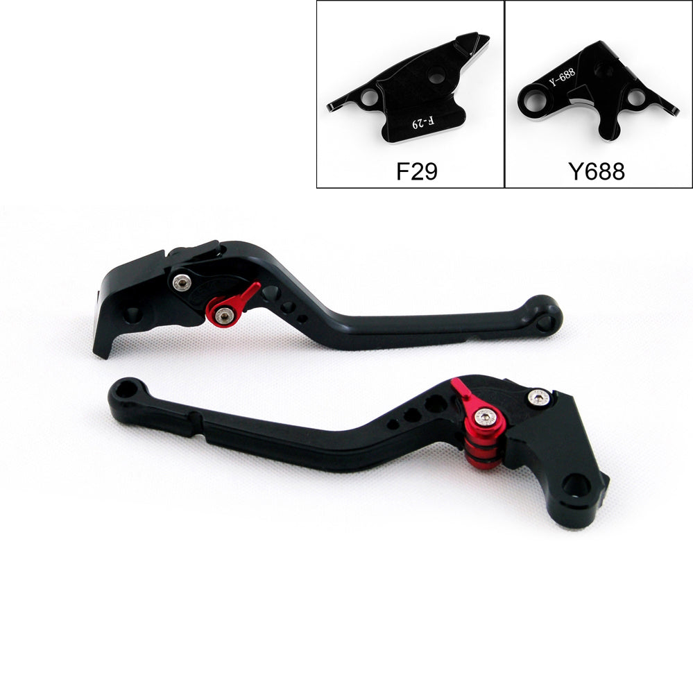 Long Brake Clutch Levers For Honda CBR600RR 03-06 CBR954RR 02-03 Black Generic