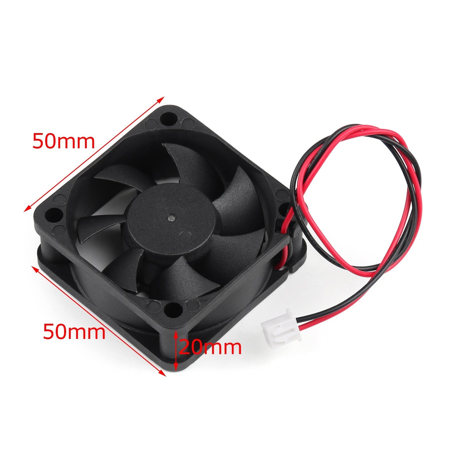 4Pcs DC Brushless Cooling PC Computer Fan 12V 0.18A 5020s 50x50x20mm 2 Pin Fan