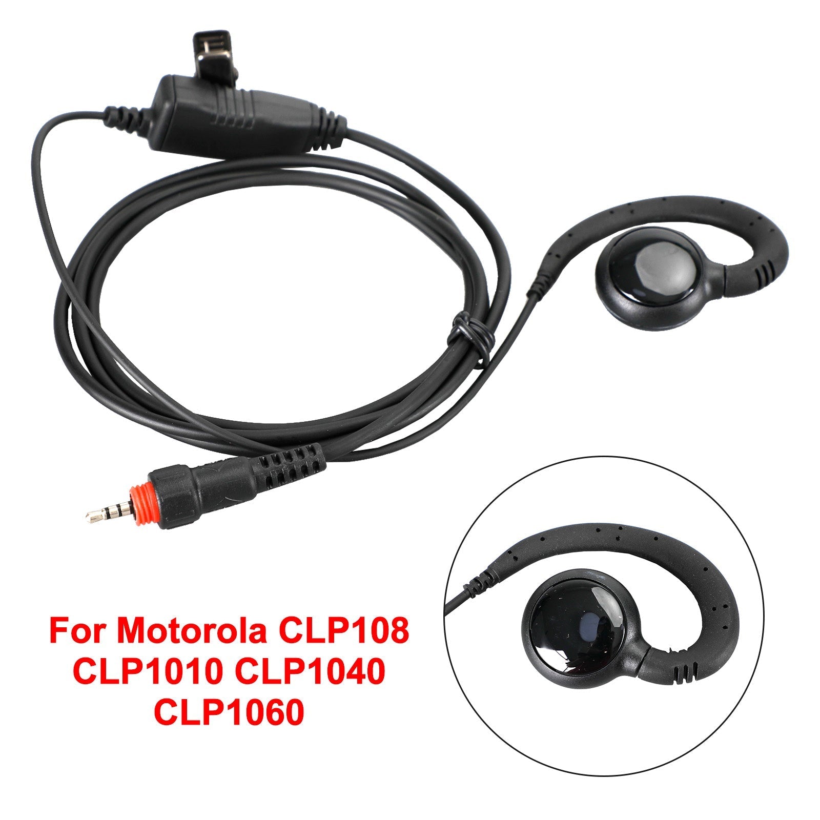 Auriculares PTT ovalados en un walkie-talkie para CLP108 CLP1010 CLP1040 CLP1060