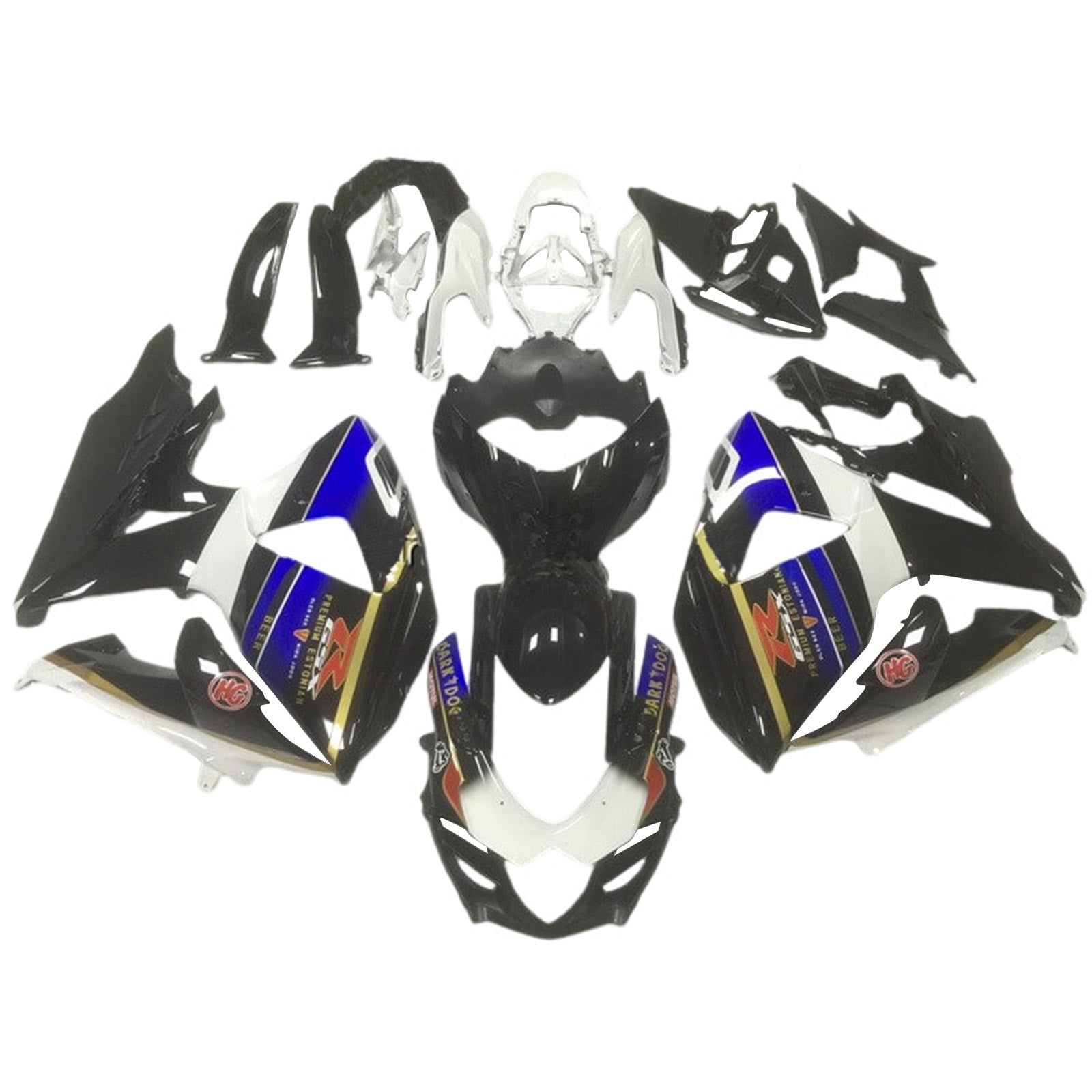 Amotopart Suzuki GSXR1000 2009-2016 K9 Fairing Kit Bodywork Plastic ABS