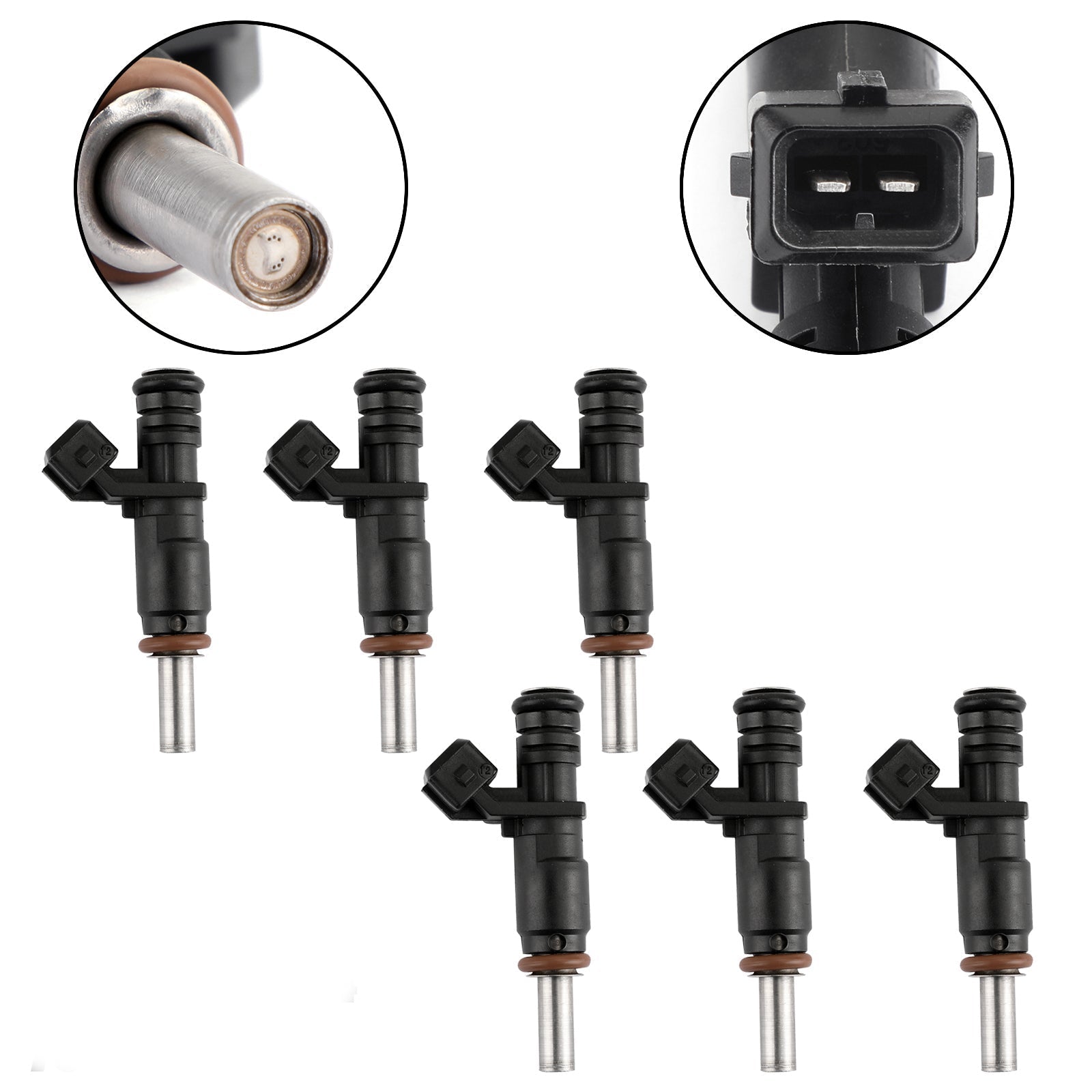 6x Fuel Injectors For 06-12 BMW 128i 328i X3 X5 Z4 525i 2.0/2.5/3.0L 7531634 Generic