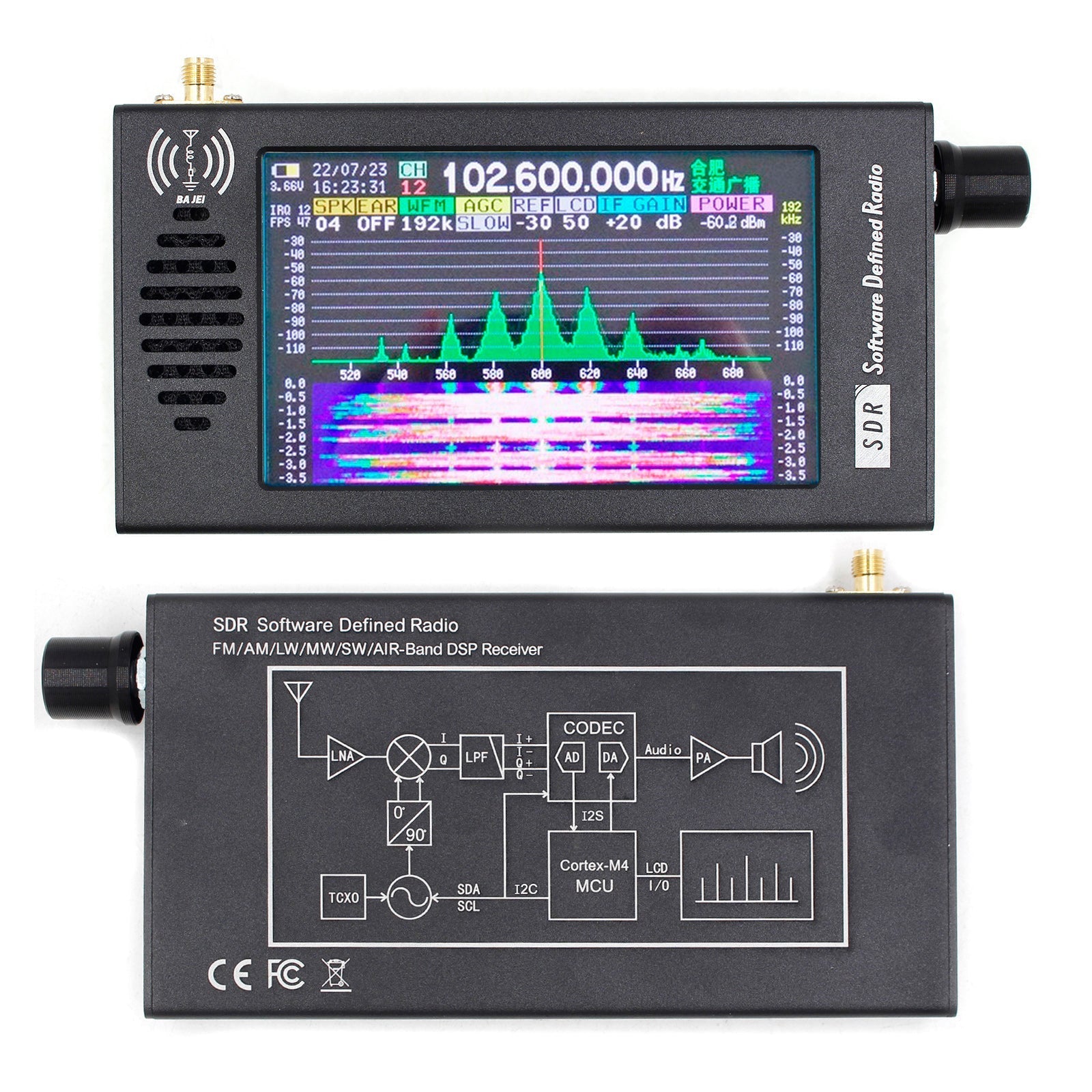 SDR Radio DSP Digital Demodulation Short Wave FM MW SSB CW HAM Radio Receiver