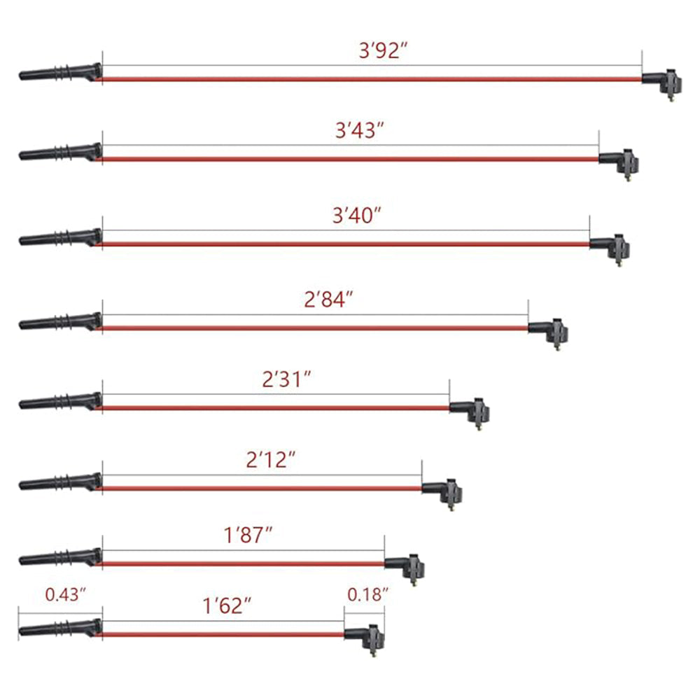 1995-1997 Ford Grand Marquis Lincoln Continental V8 4.6L 2 paquetes de bobina de encendido y 8 cables de bujía FD487 para Ford F150 F250 Lincoln