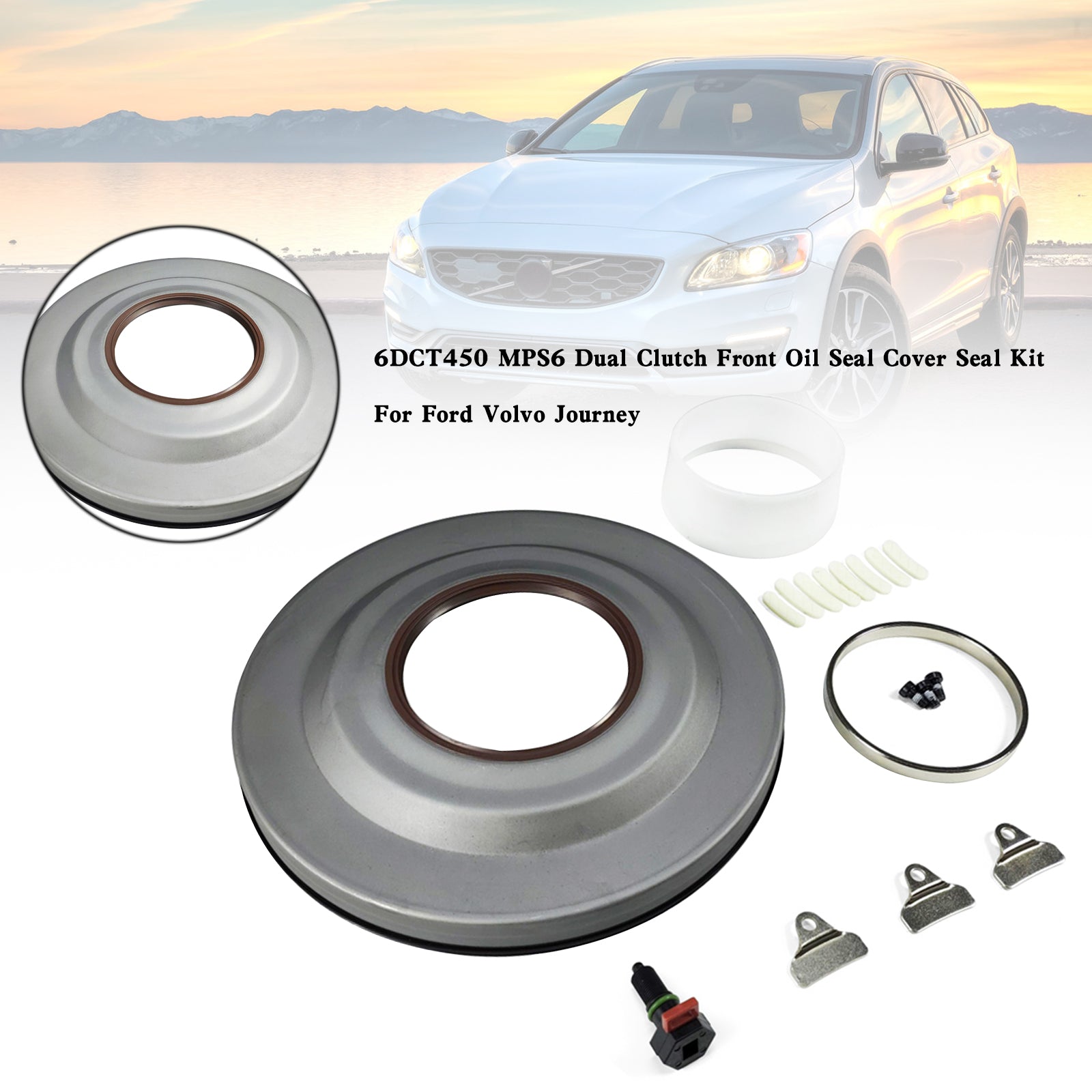 2007-2011 Chrysler 200 Dodge Avenger 2.0L 6DCT450 MPS6 Dual Clutch Front Oil Seal Cover Seal Kit