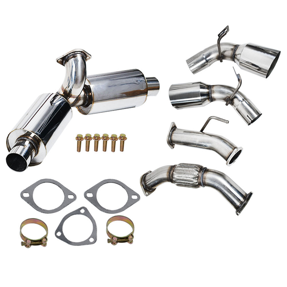 Sistema de escape Catback con silenciador de doble punta de 4,5" para Toyota MR2 Turbo 2.0L 1991-1995