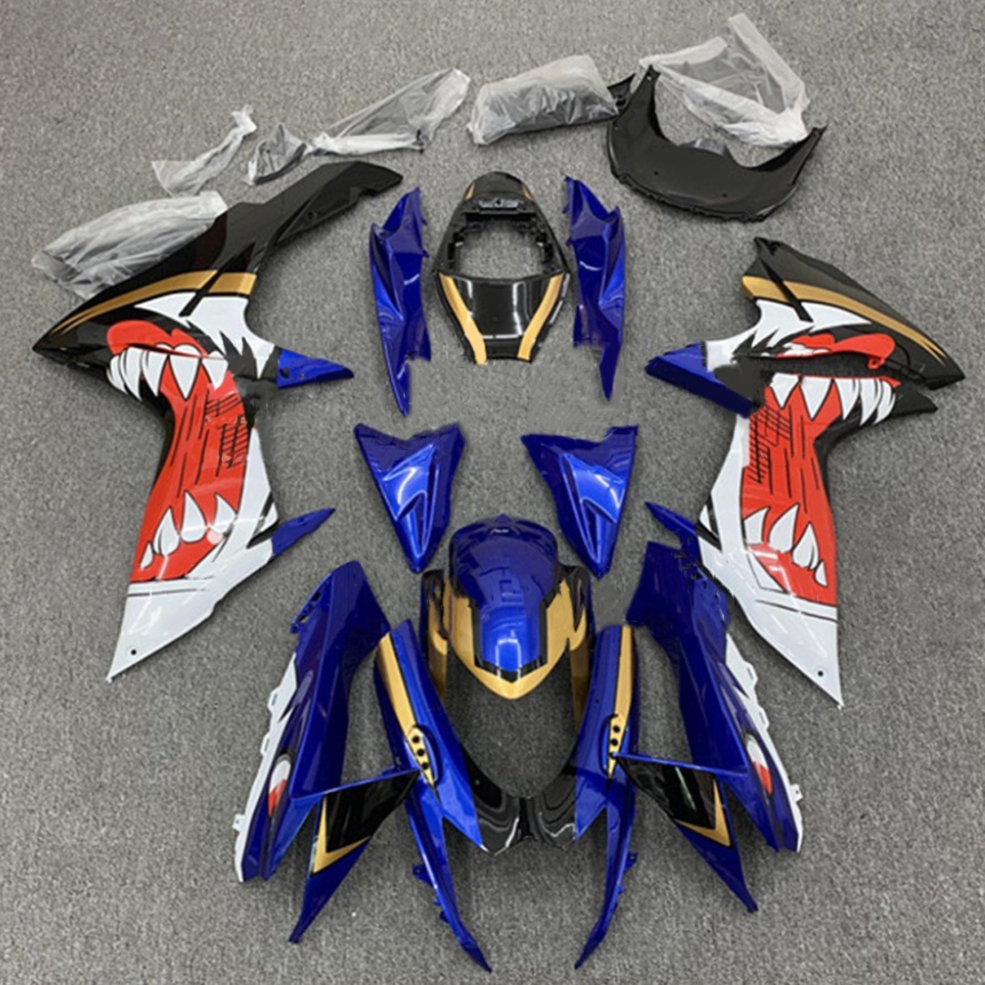 Amotopart Suzuki GSXR 600/750 2011-2024 K11 Fairing Kit Bodywork Plastic ABS