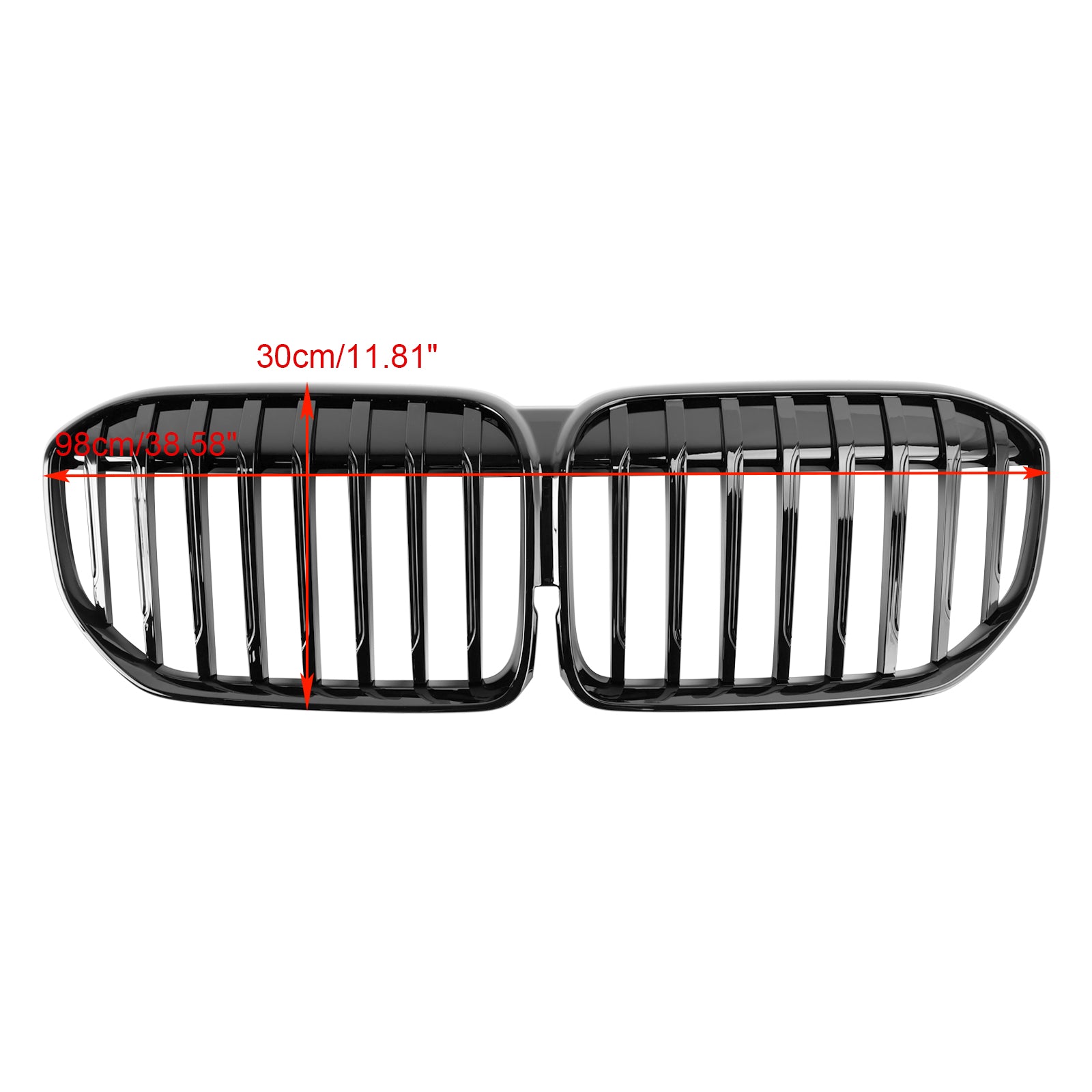 BMW 7 Series G11 G12 2019-2022 Single Slat Gloss Black Front Grill Grille