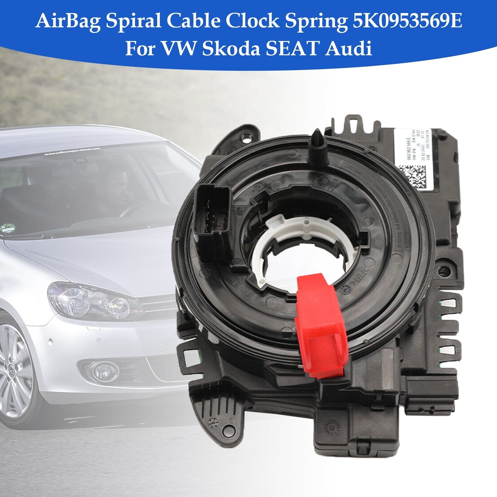 5K0953569E 5K0953569AH AirBag Spiral Cable Clock Spring For VW Skoda SEAT Audi