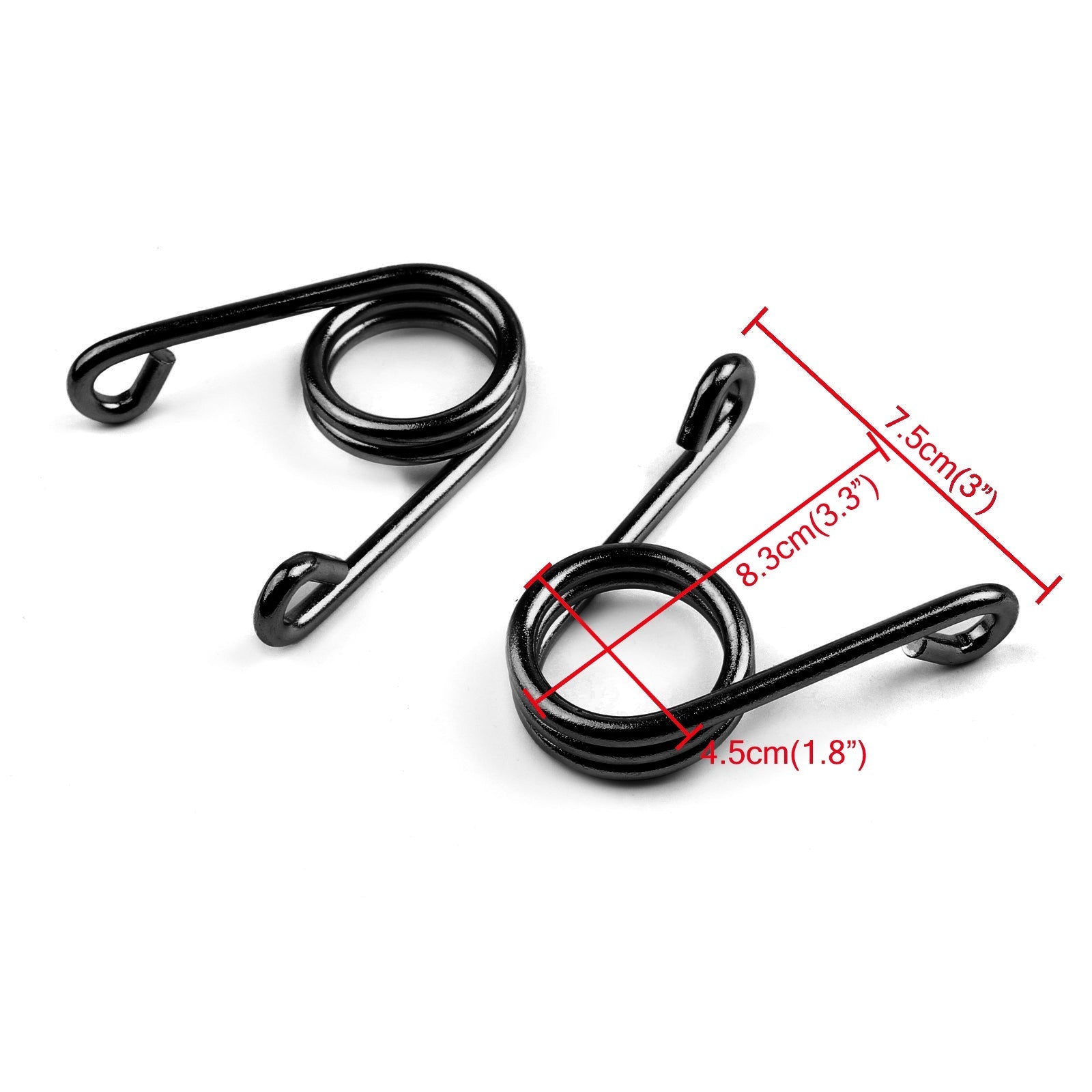 2X Springs Solo Seat Bracket Mounting V-Shape Spring Black For Chopper Bobber Generic