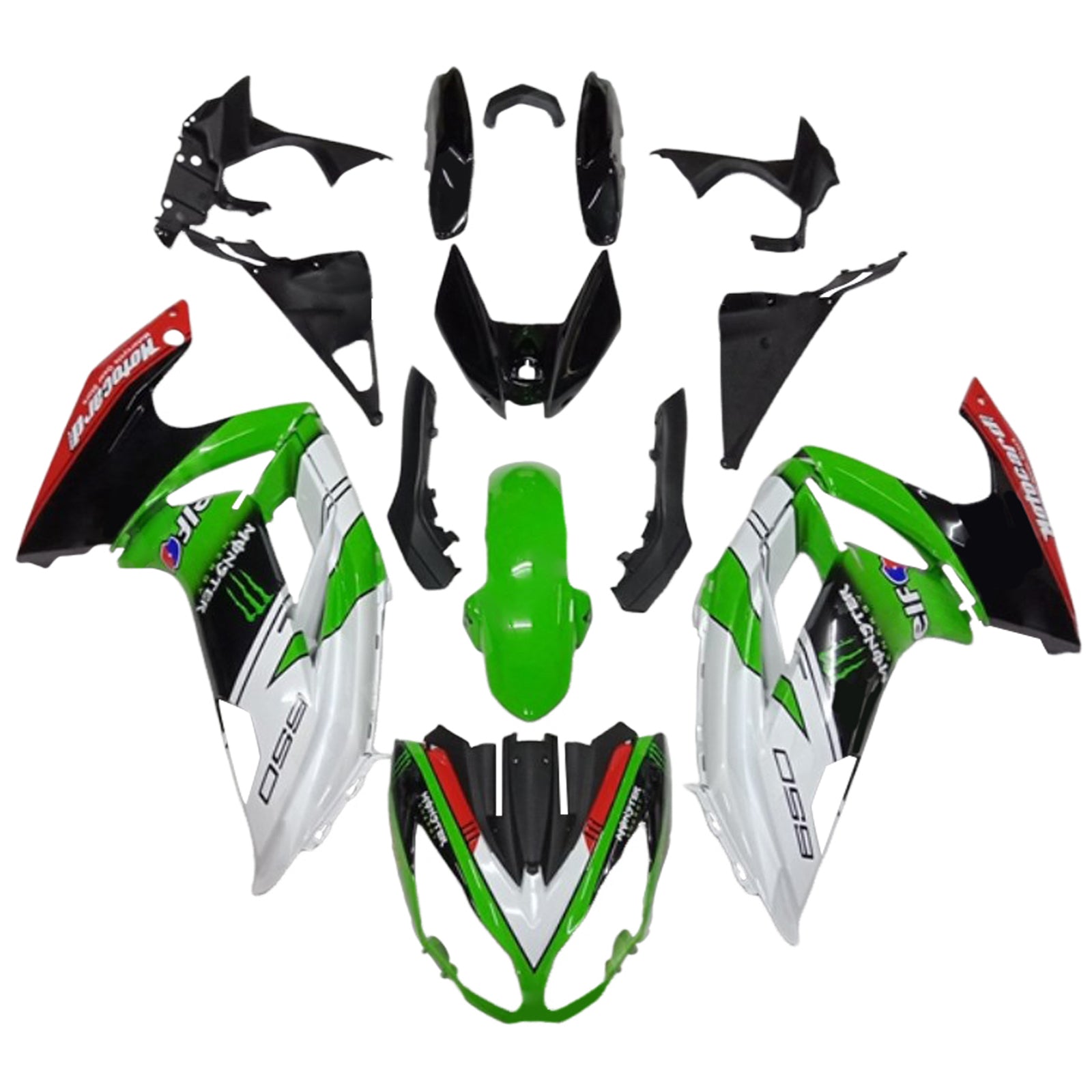 Kawasaki ER6F/Ninja650 2012-2016 Fairing Kit Bodywork Plastic ABS