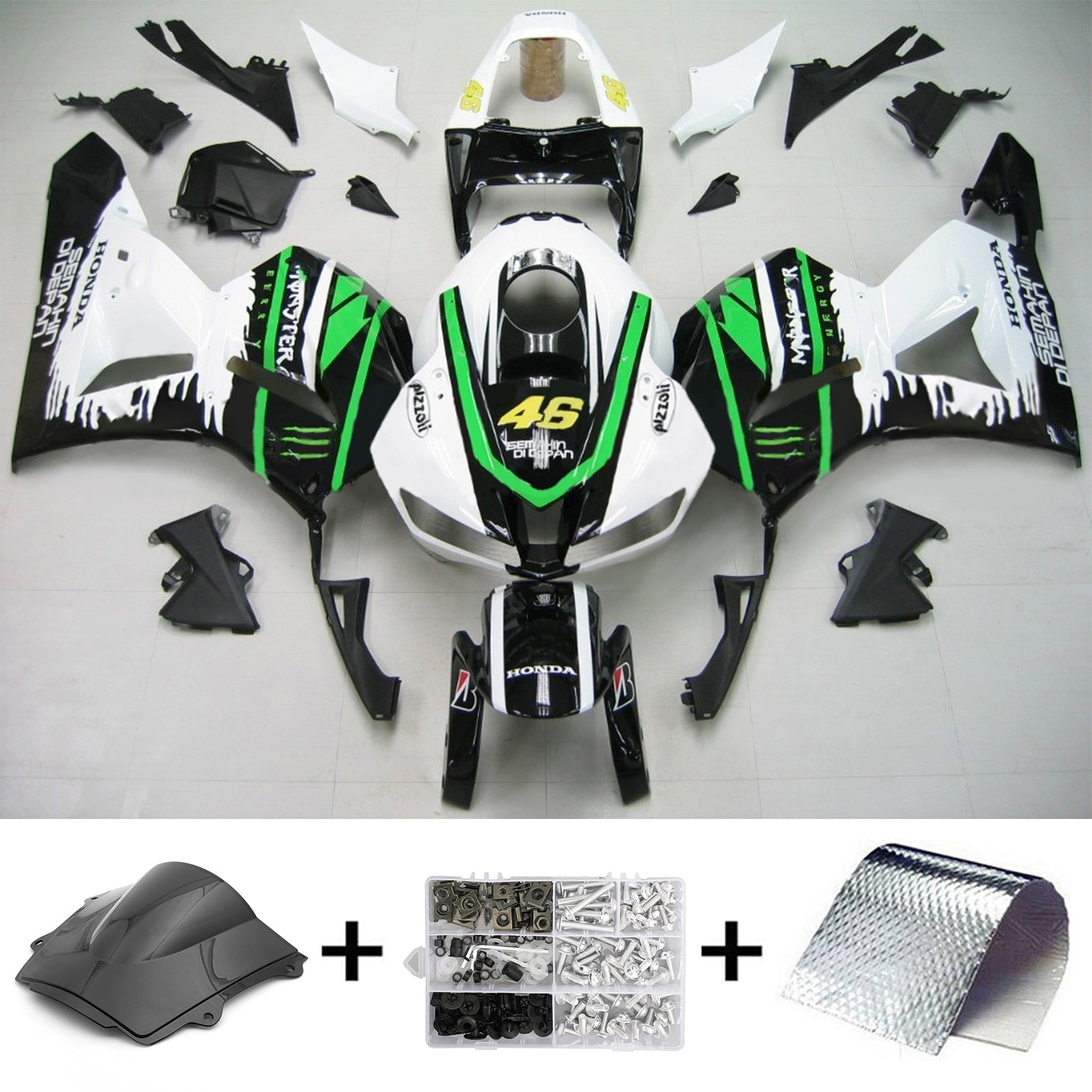 Honda CBR600RR 2013-2023 F5Kit Carenado Carrocería Plástico ABS