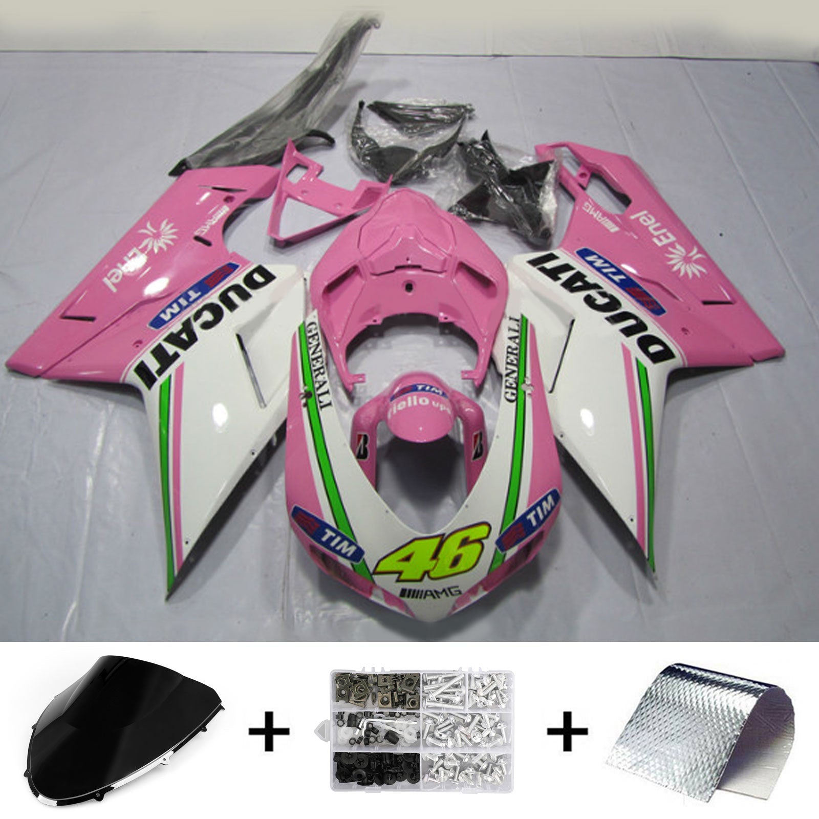 Ducati 1098 1198 848 2007-2011 Kit Carenado Carrocería ABS