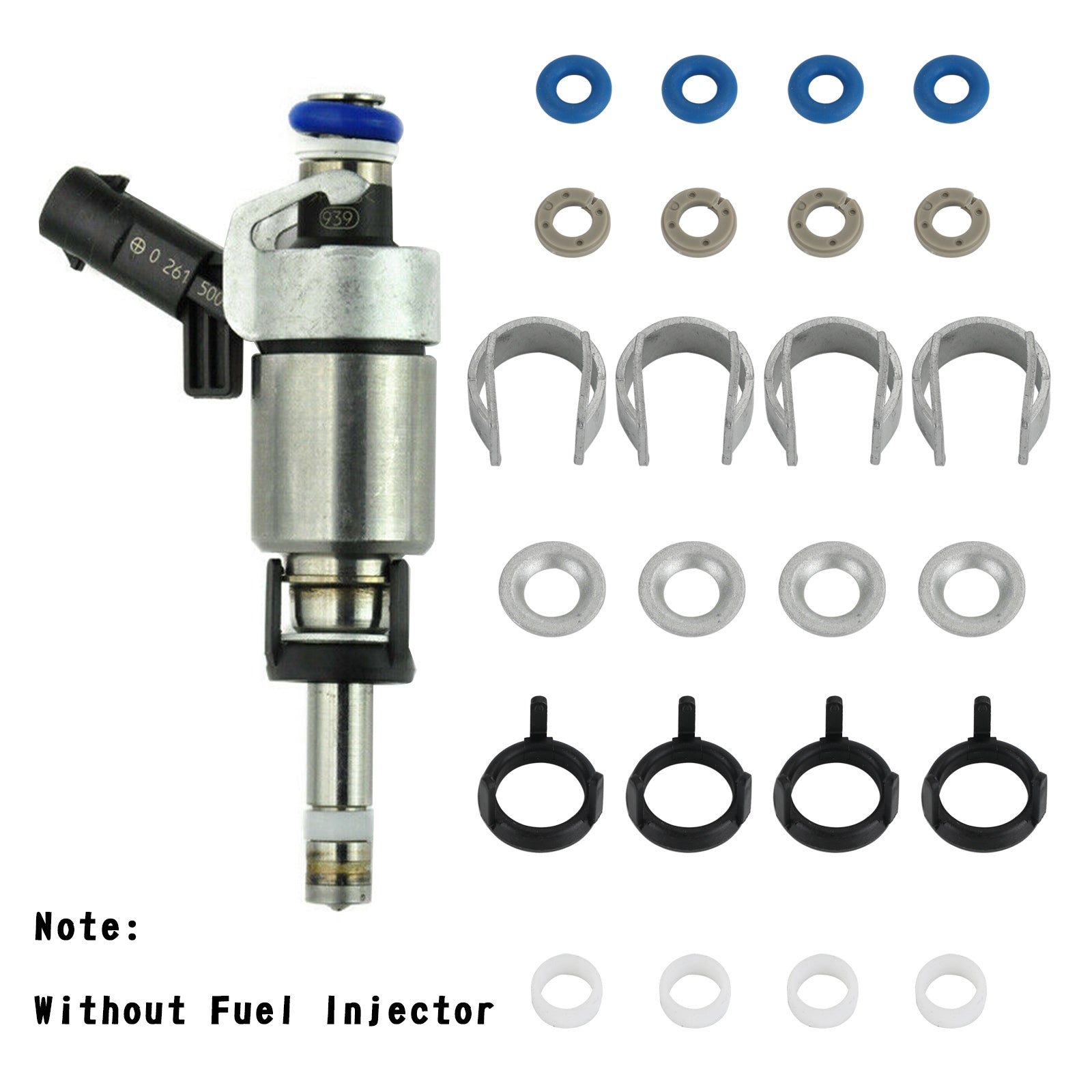 4 Uds. Kits de reparación de juntas tóricas de inyectores de combustible compatibles con Audi A3 A4 A5 A7 VW Jetta GTI genérico