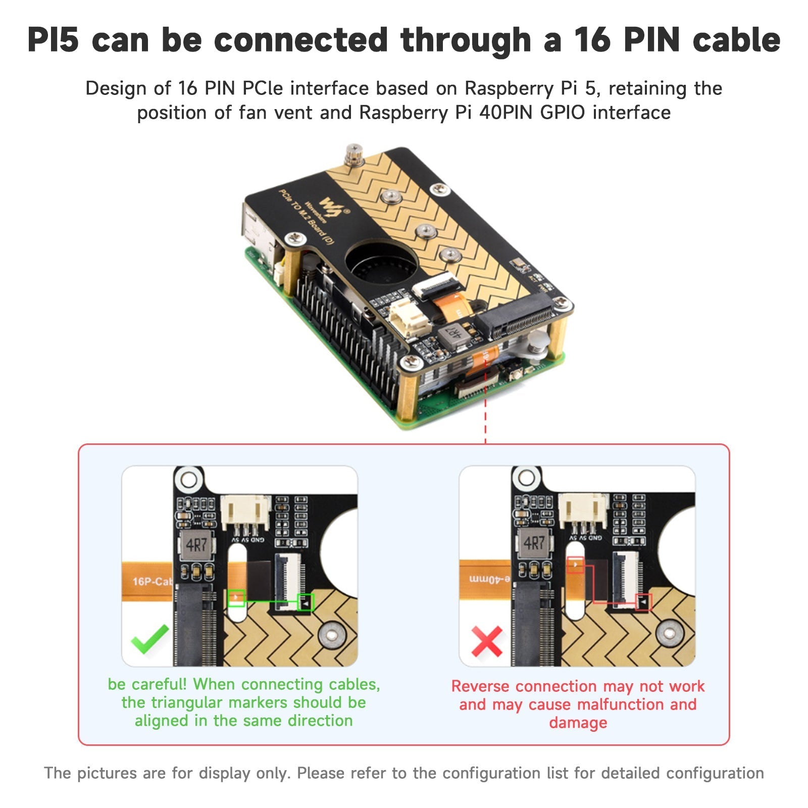 PCIE to M.2 Rotor 8Gbps Transmission Raspberry Pi5 Expansion Board M.2 Interface