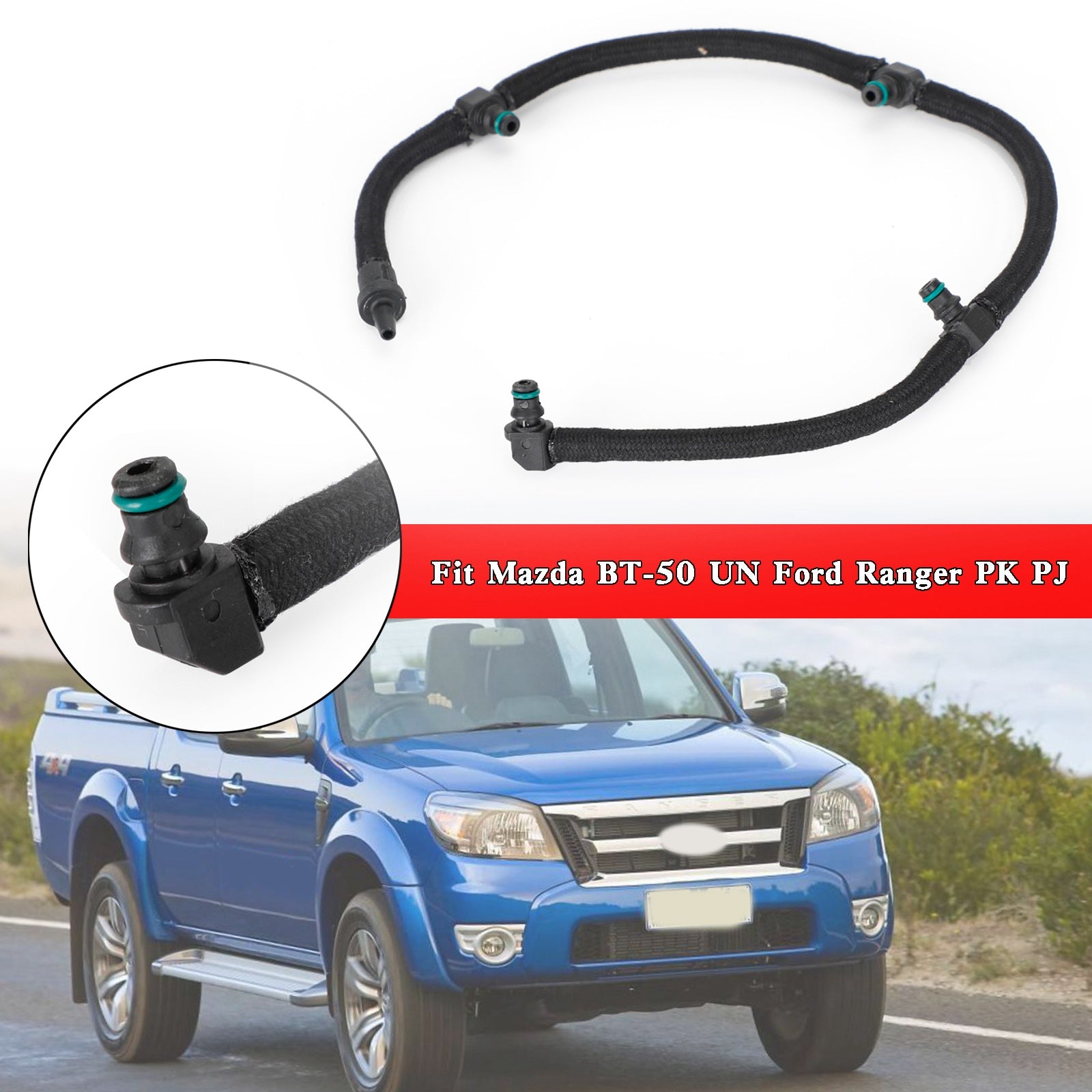 Manguera de retorno del inyector de combustible para Ford Ranger PK PJ / Mazda BT-50 UN 2006-2011 WE011349Y