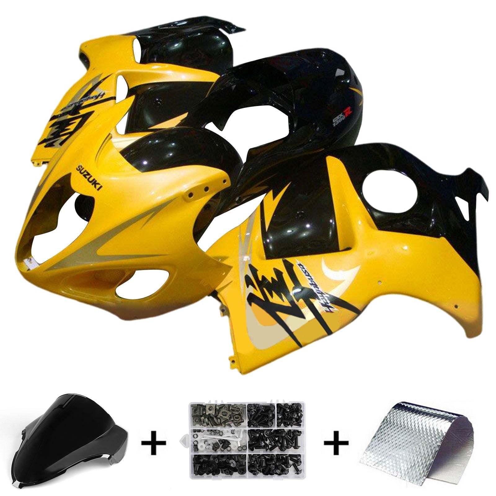 Amotopart Suzuki Hayabusa GSX1300R 1999-2007 Fairing Kit Bodywork Plastic ABS