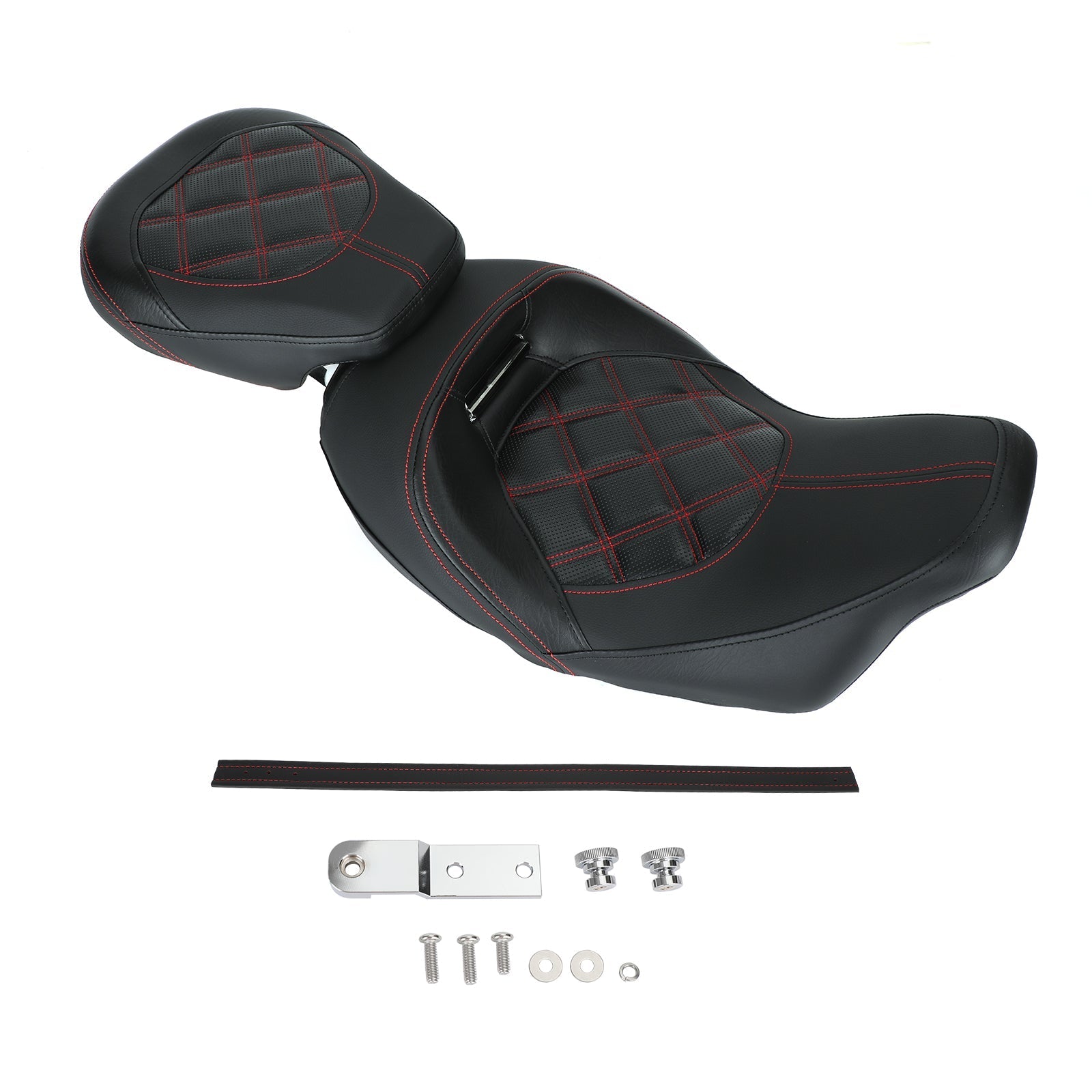 Asiento del conductor y pasajero apto para Harley CVO Touring Road Glide FLTR 2009-2021 2020 genérico