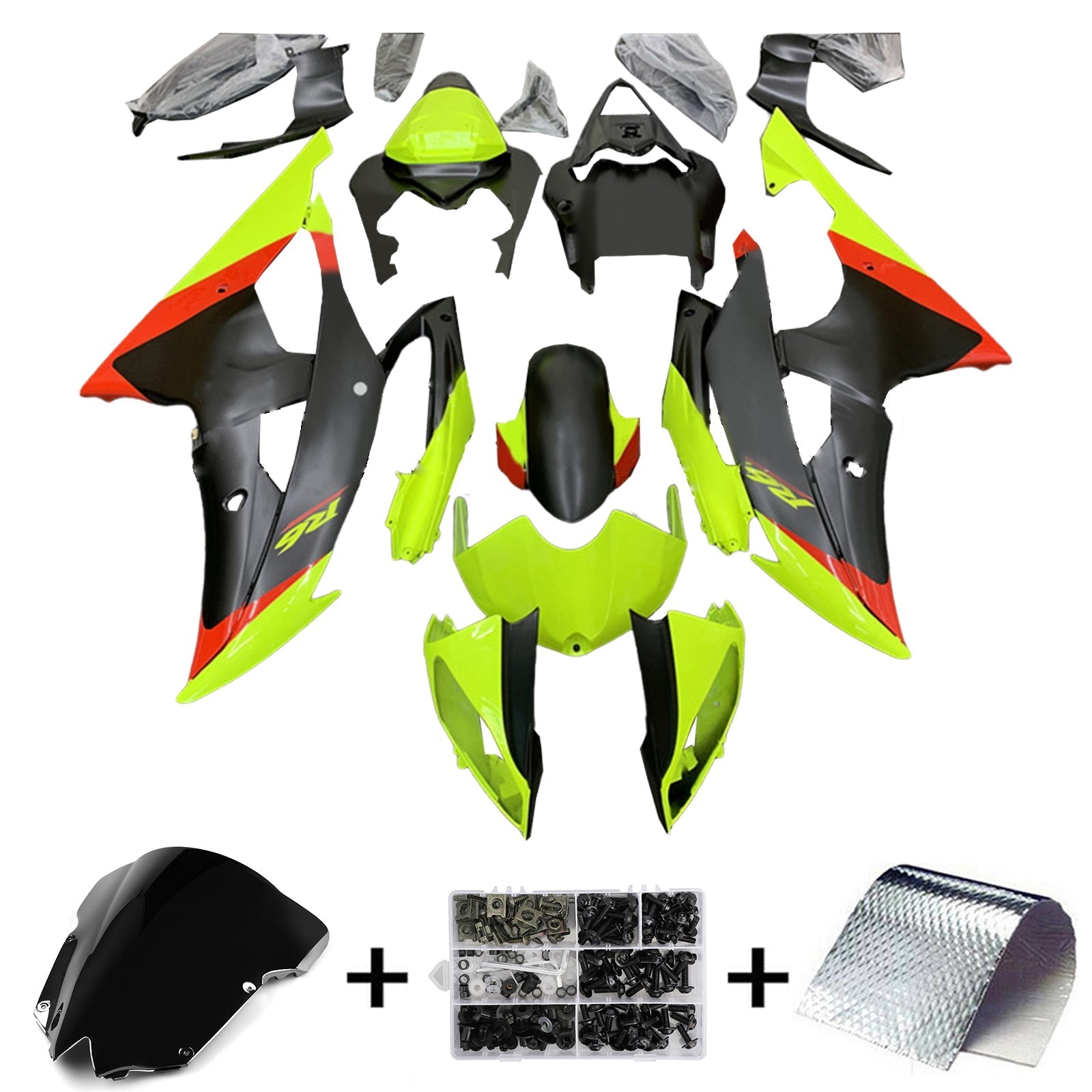 Yamaha YZF 600 R6 2008-2016 Kit Carenado Carrocería Plástico ABS