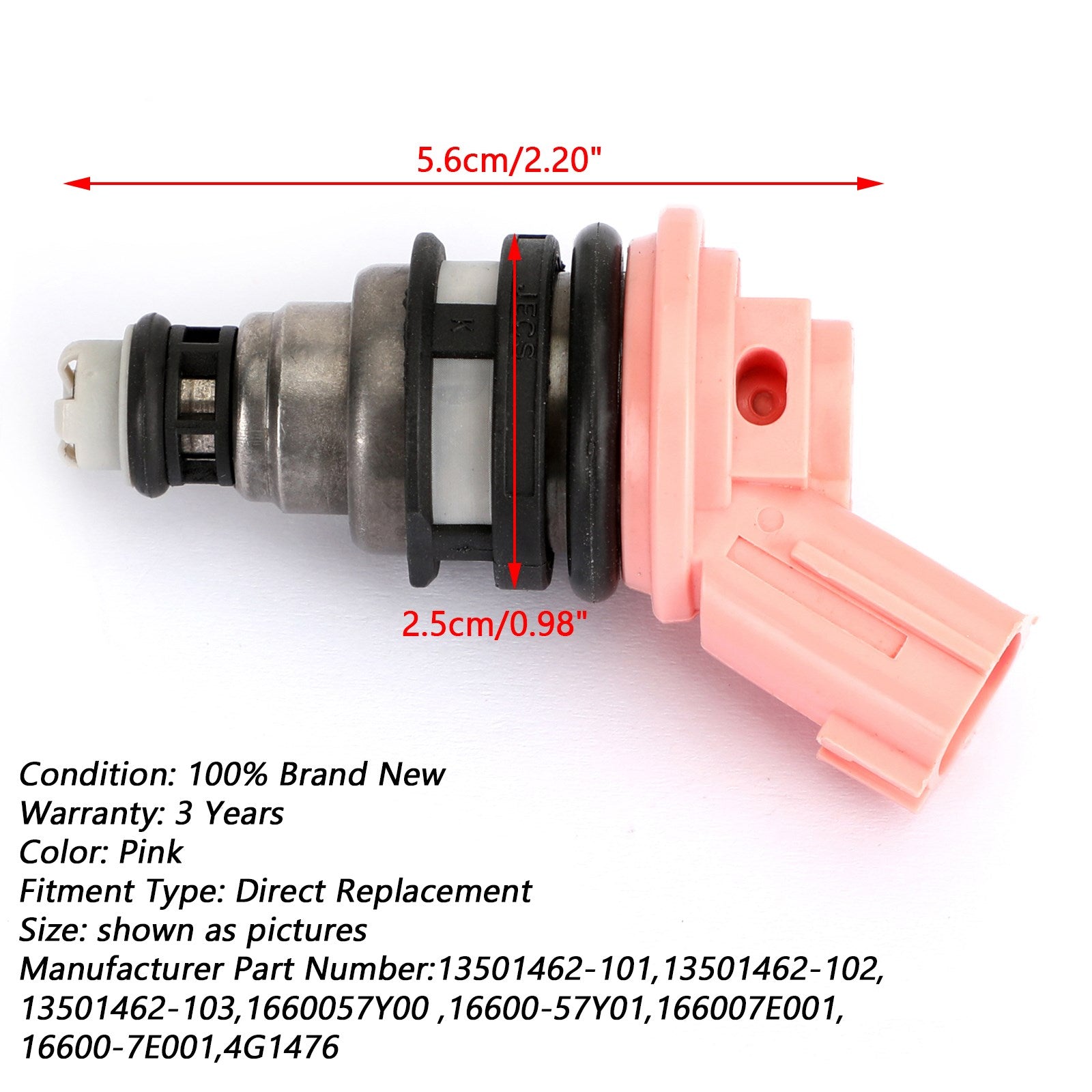 1Pcs Fuel Injectors Fit Nissan Maxima Sentra 1991-1999 200SX NX 16600-57y01 Generic