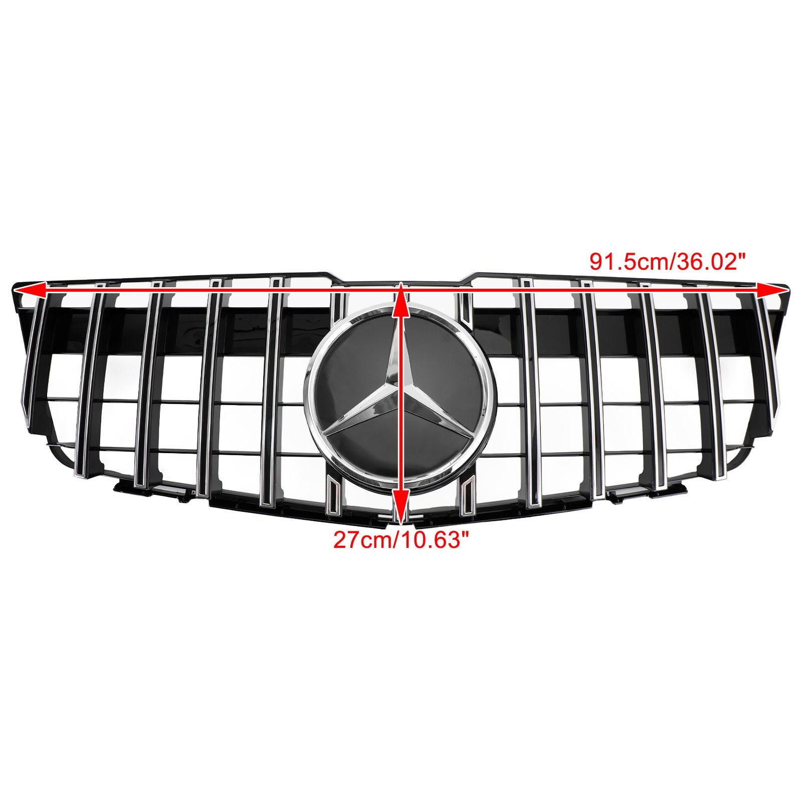 2008-2012 Mercedes-Benz GLK X204 Parachoques delantero Parrilla superior Parrilla Estilo GT