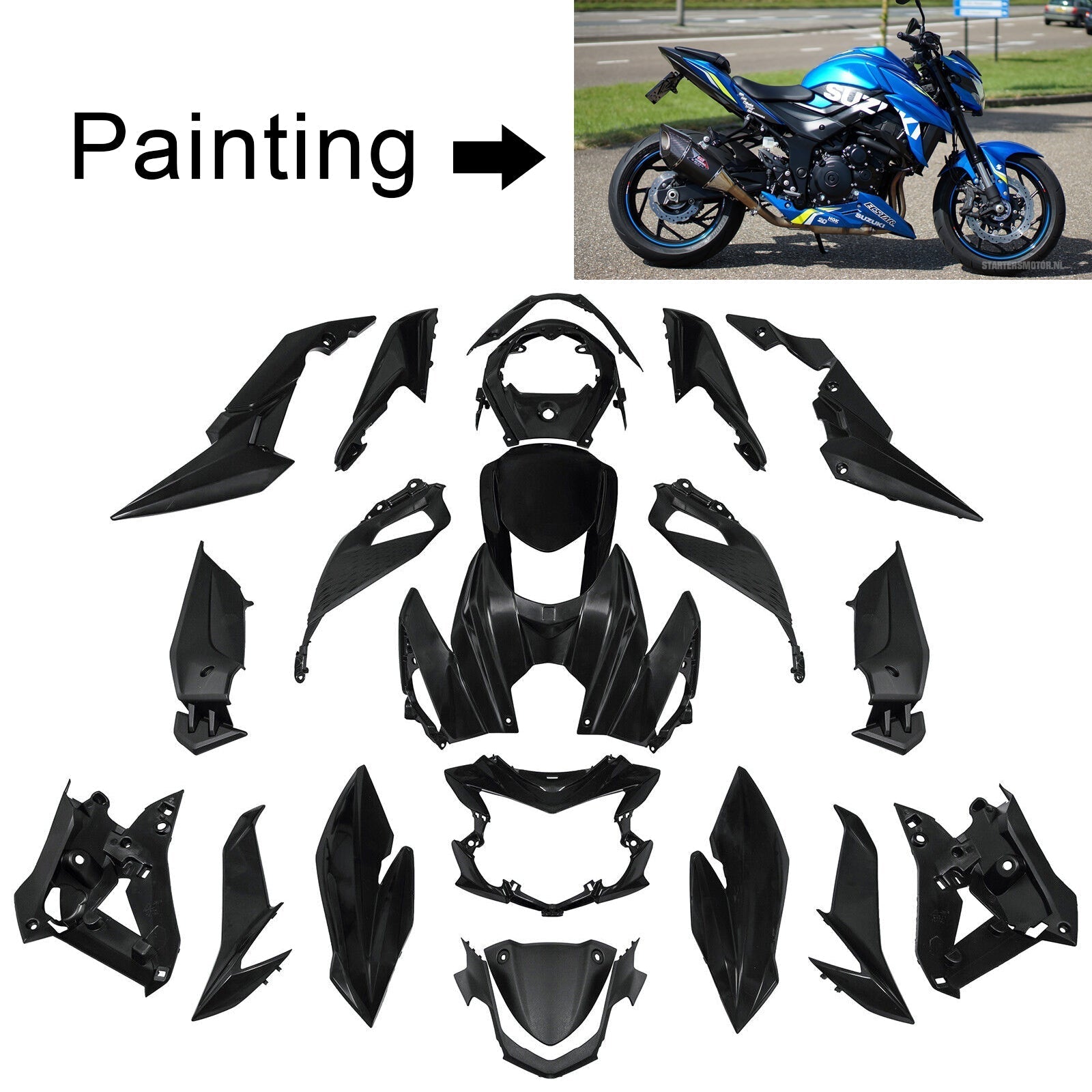 Kit Carenado Suzuki GSX-S 750 2017-2021 Carrocería Plástico ABS