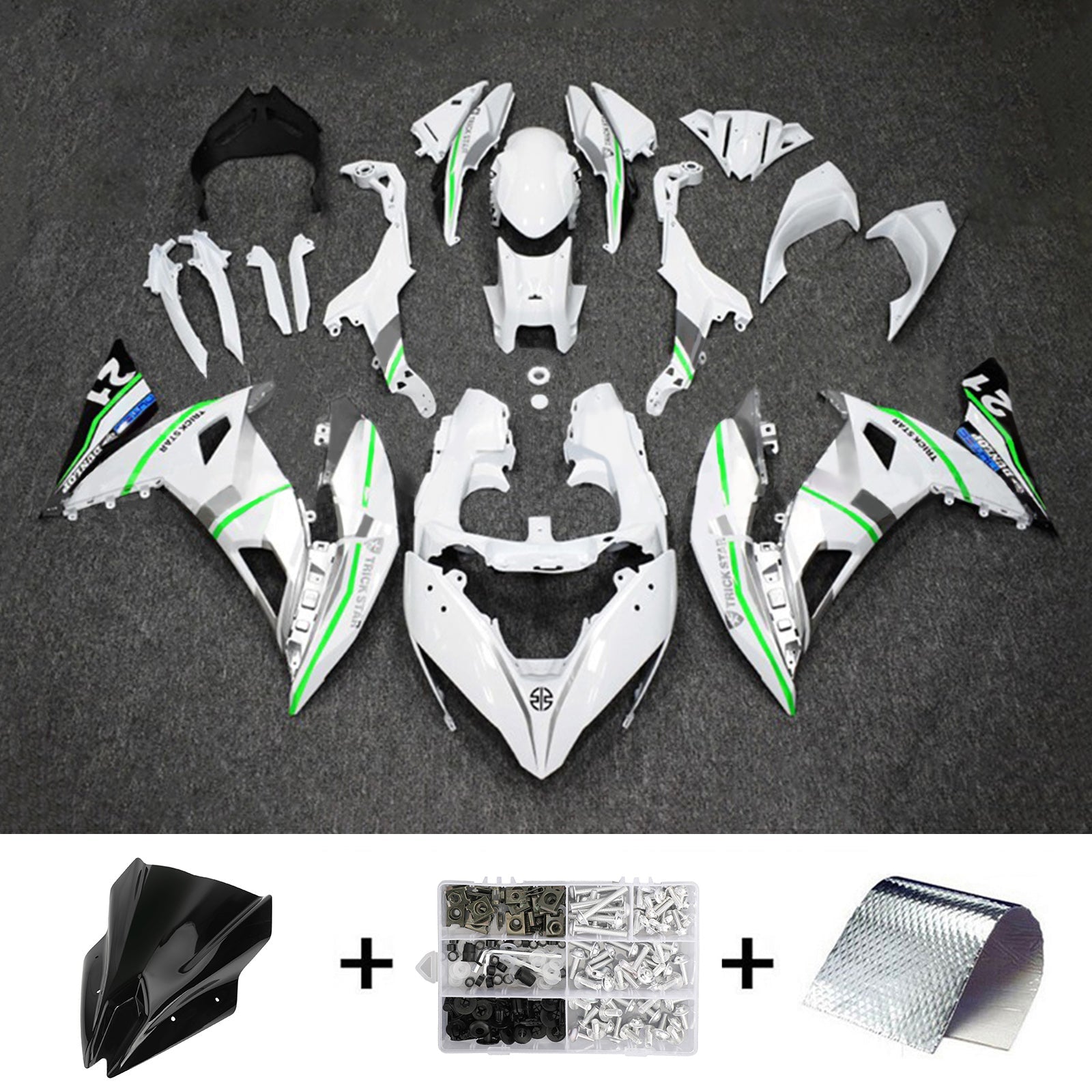 Kawasaki ER6F/Ninja650R 2017-2019 Kit Carenado Carrocería Plástico ABS